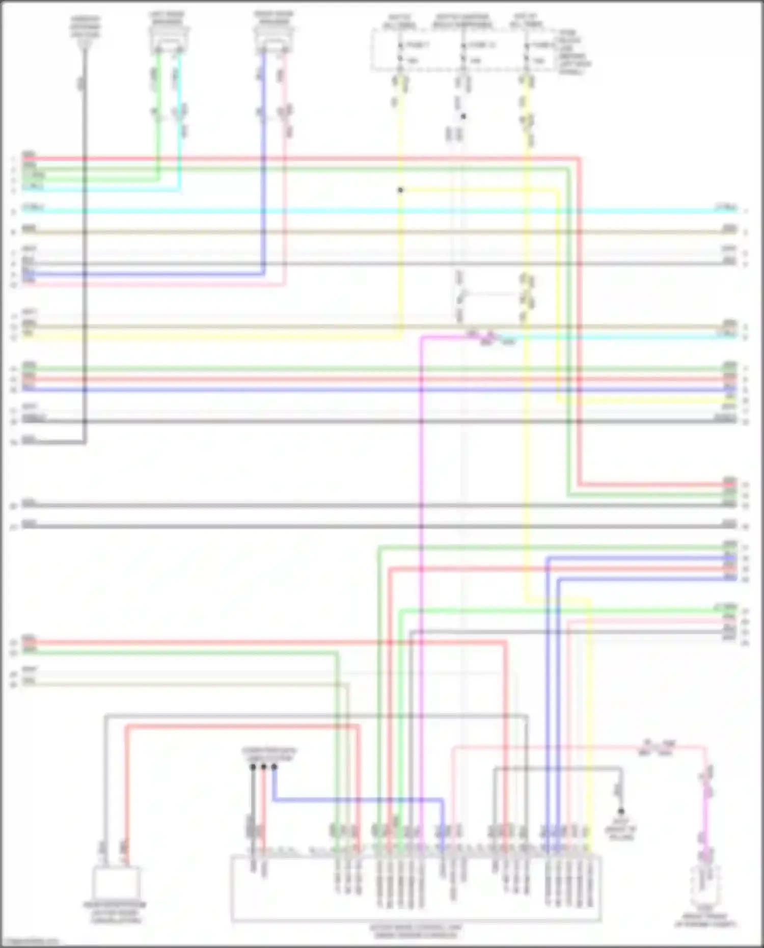 Q60 Infiniti II (2016-2024): Radio circuit, base (2 of 5)