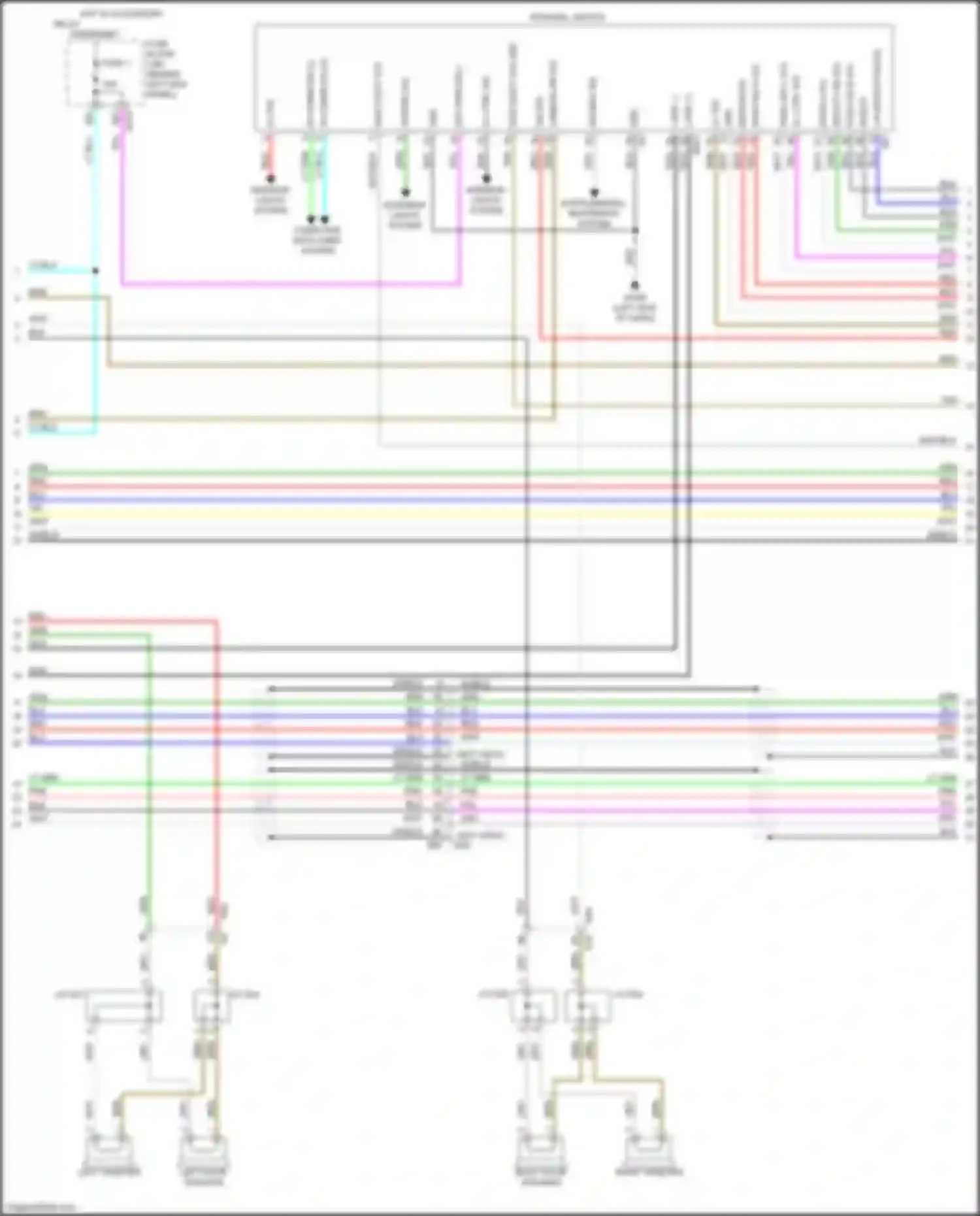 Q60 Infiniti II (2016-2024): Radio circuit, base (3 of 5)