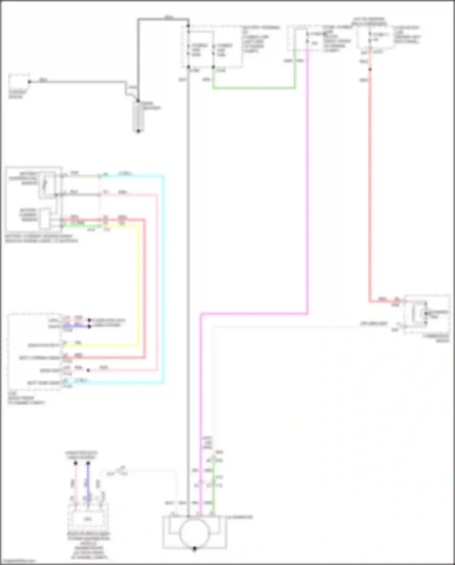 Q60 Infiniti II (2016-2024): Charging circuit