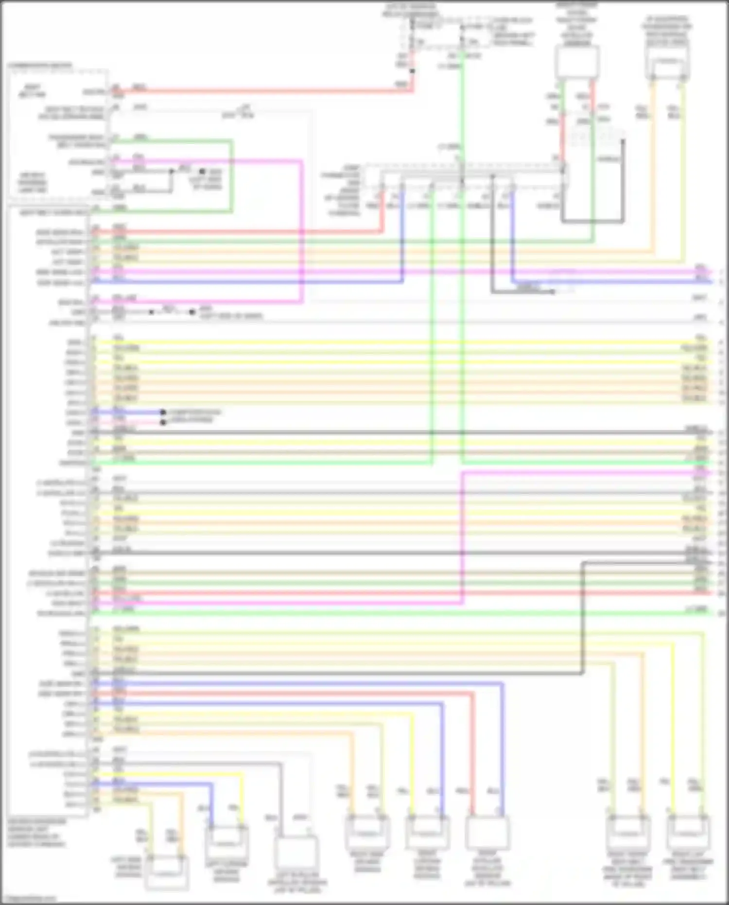 Q60 Infiniti II (2016-2024): Supplemental restraints circuit (1 of 3)