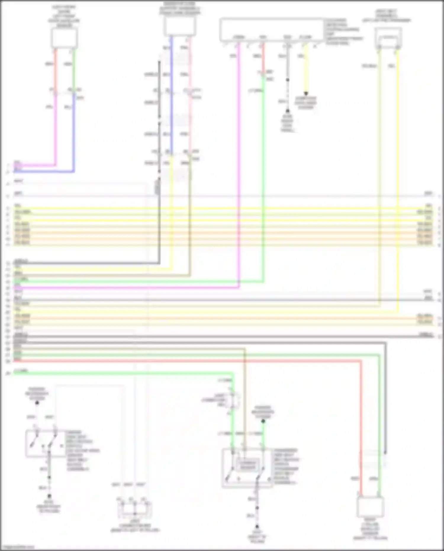 Q60 Infiniti II (2016-2024): Supplemental restraints circuit (2 of 3)