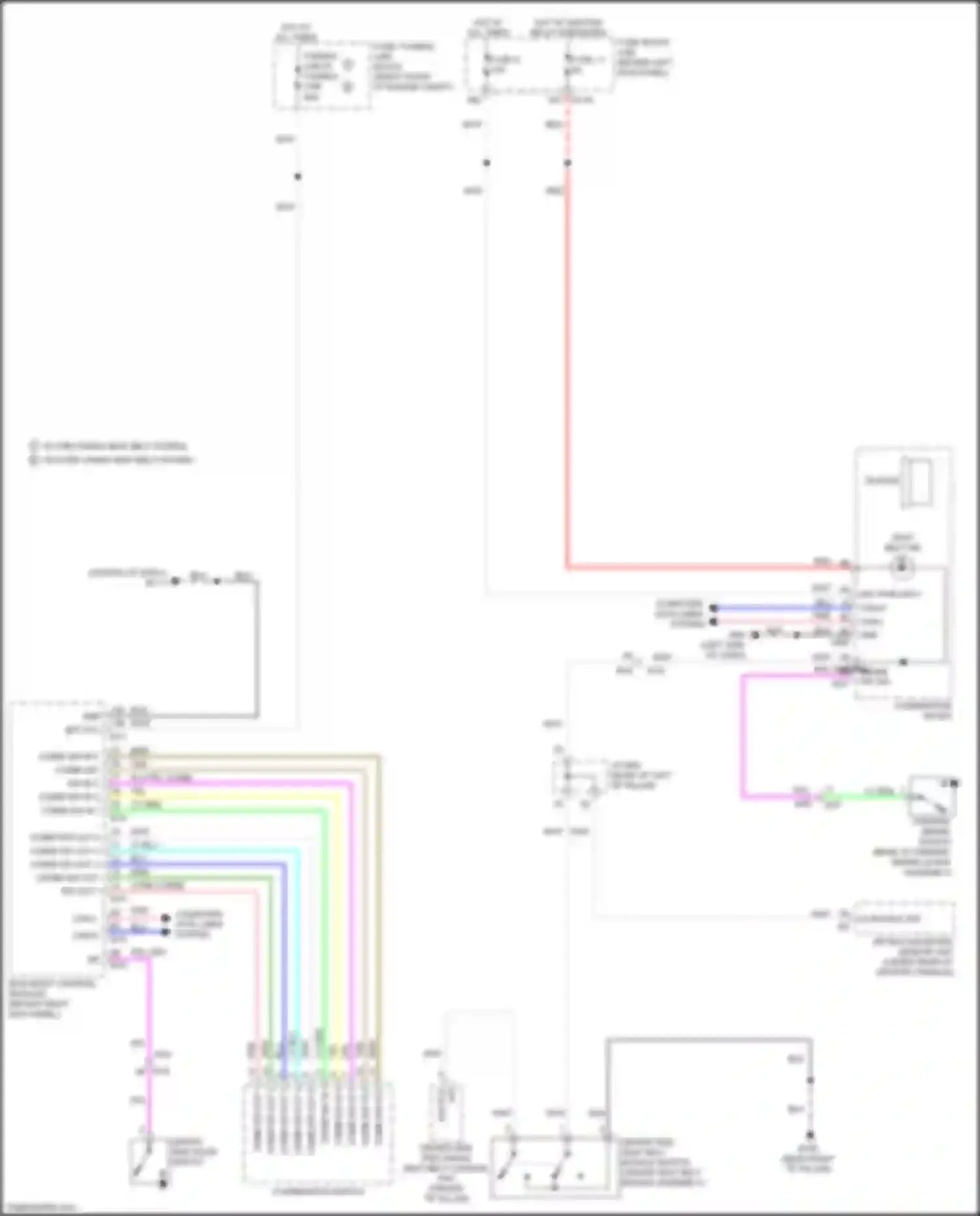 Q60 Infiniti II (2016-2024): Chime circuit