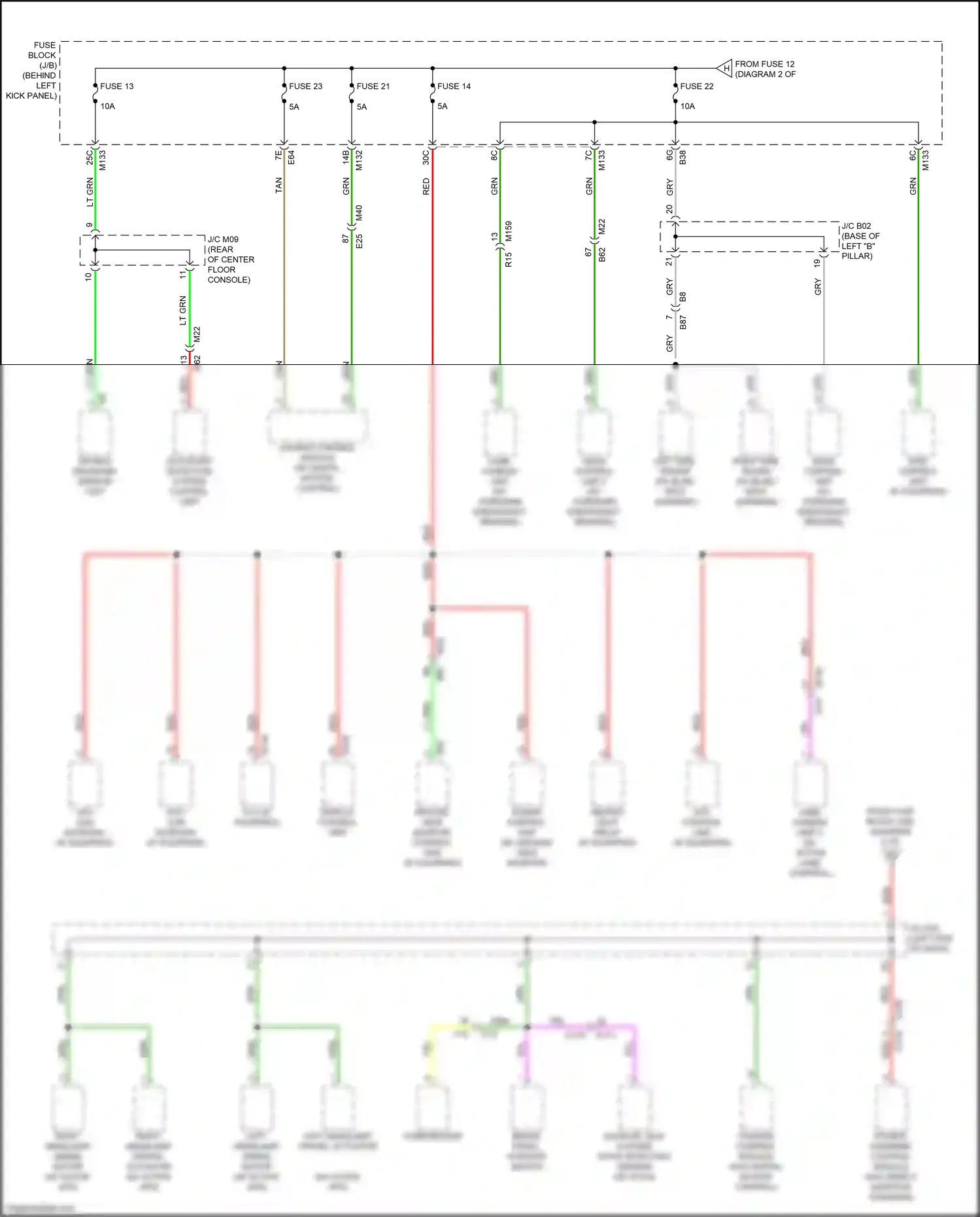 Wiring diagram chassis control module for Infiniti Q60 II (2016-2024) (4 of 4)