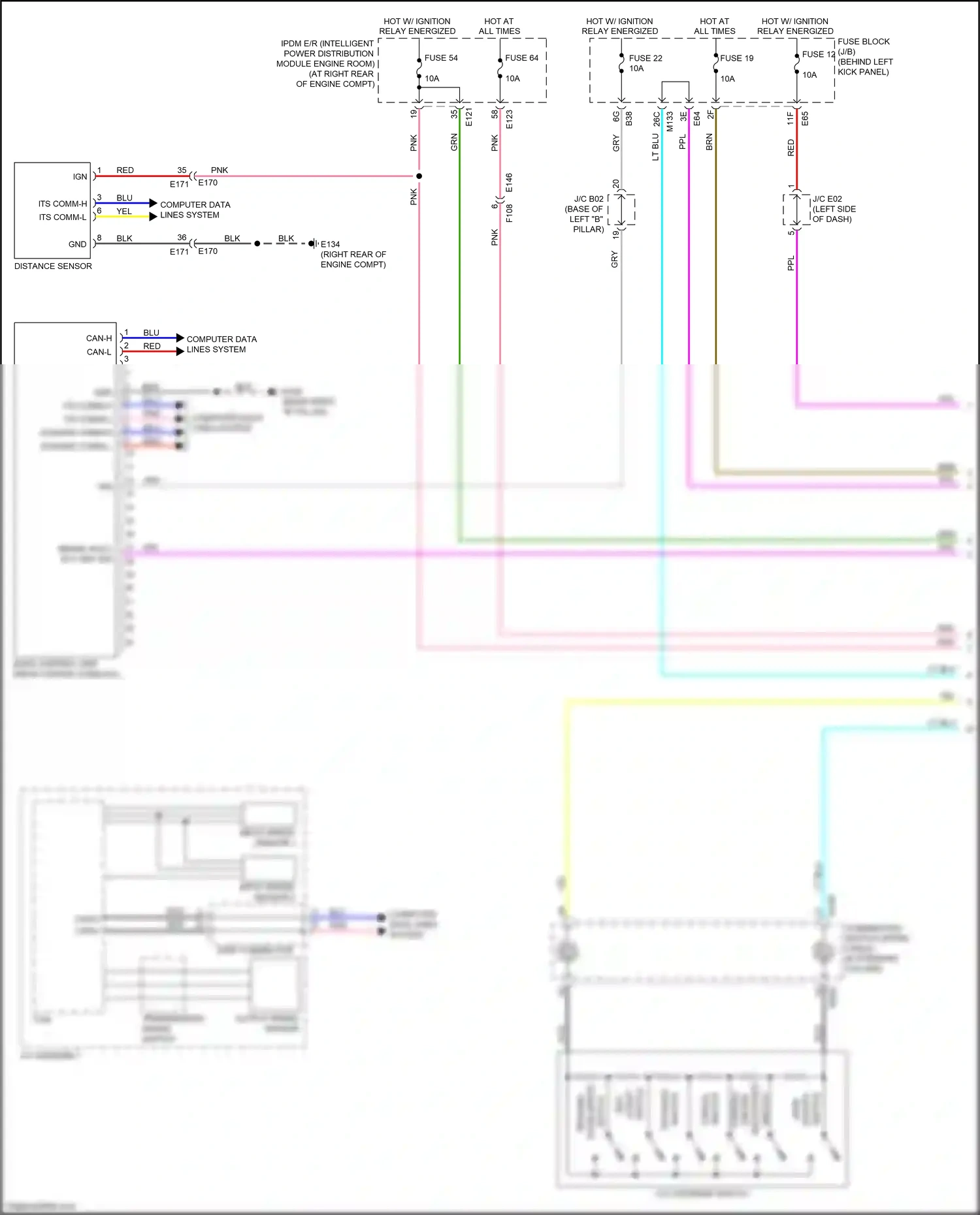 Wiring diagram computer data lines system for Infiniti Q60 II (2016-2024) (26 of 79)