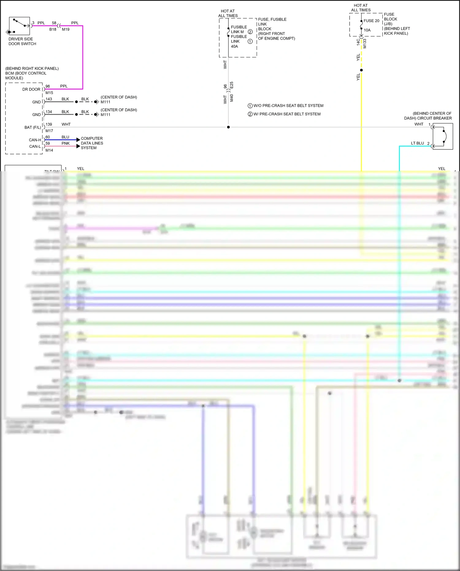 Wiring diagram computer data lines system for Infiniti Q60 II (2016-2024) (67 of 79)