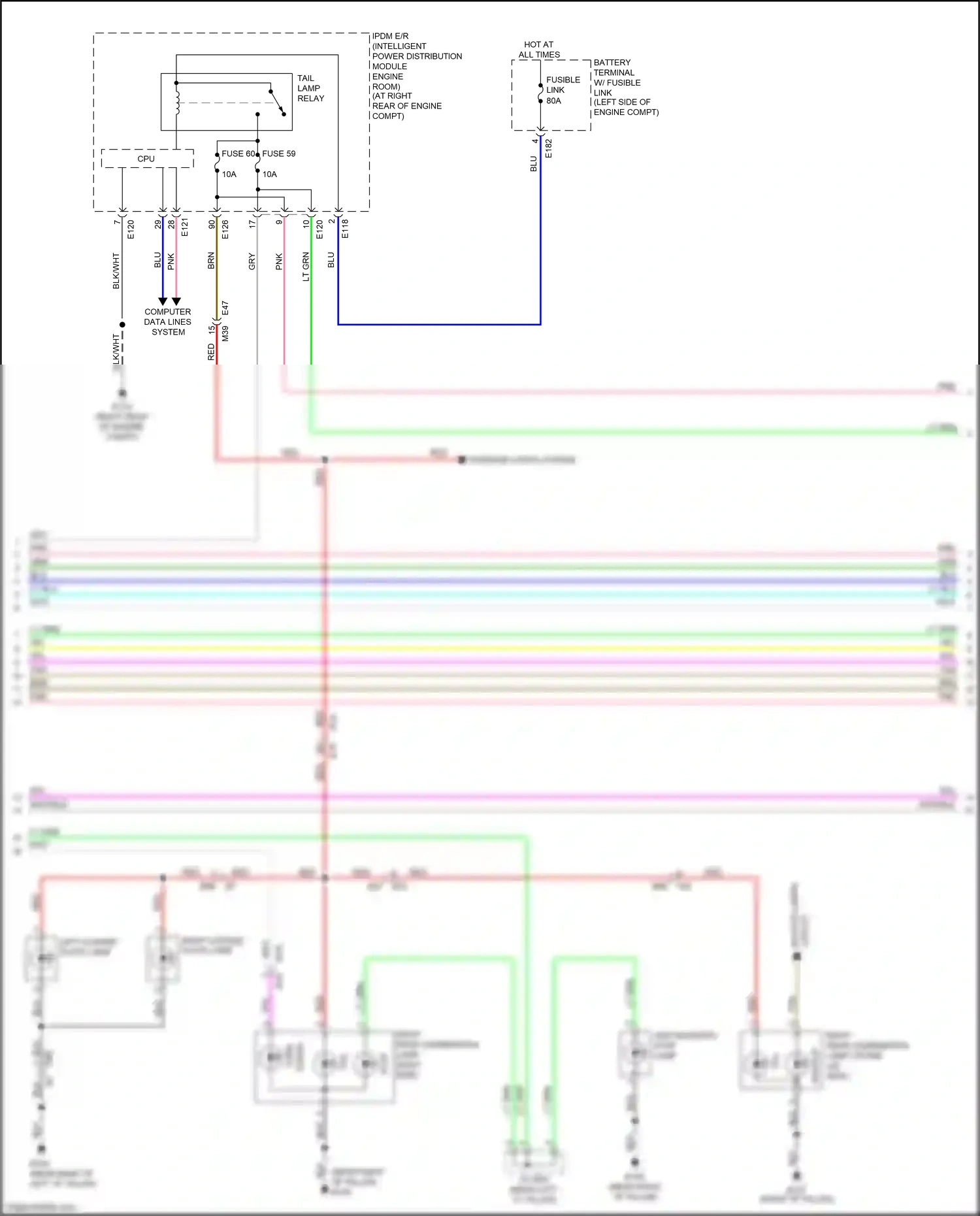 Wiring diagram computer data lines system for Infiniti Q60 II (2016-2024) (63 of 79)