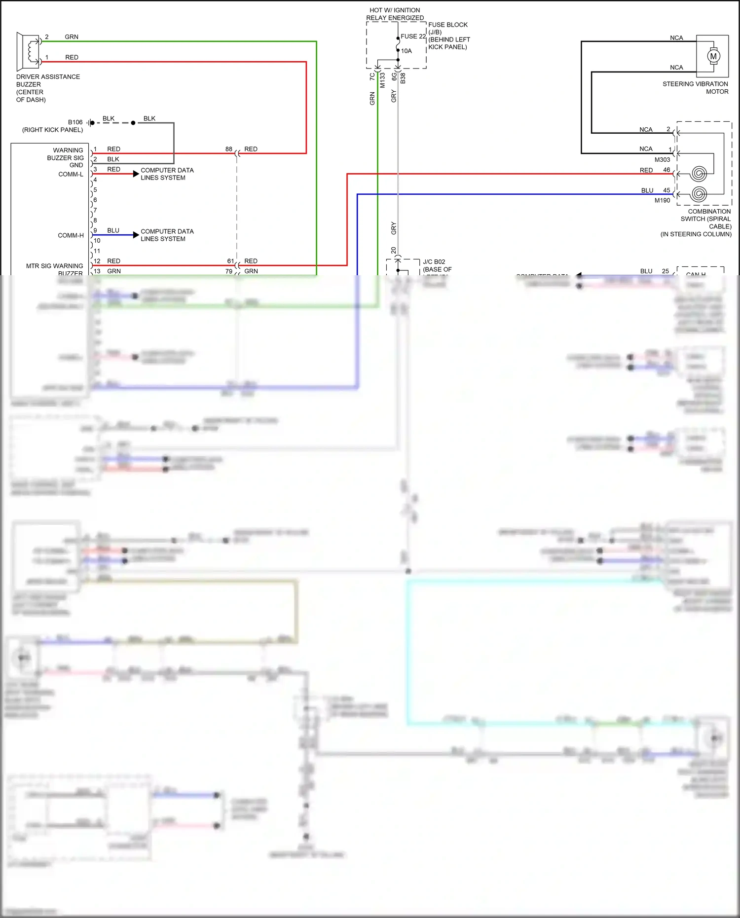 Wiring diagram computer data lines system for Infiniti Q60 II (2016-2024) (12 of 79)