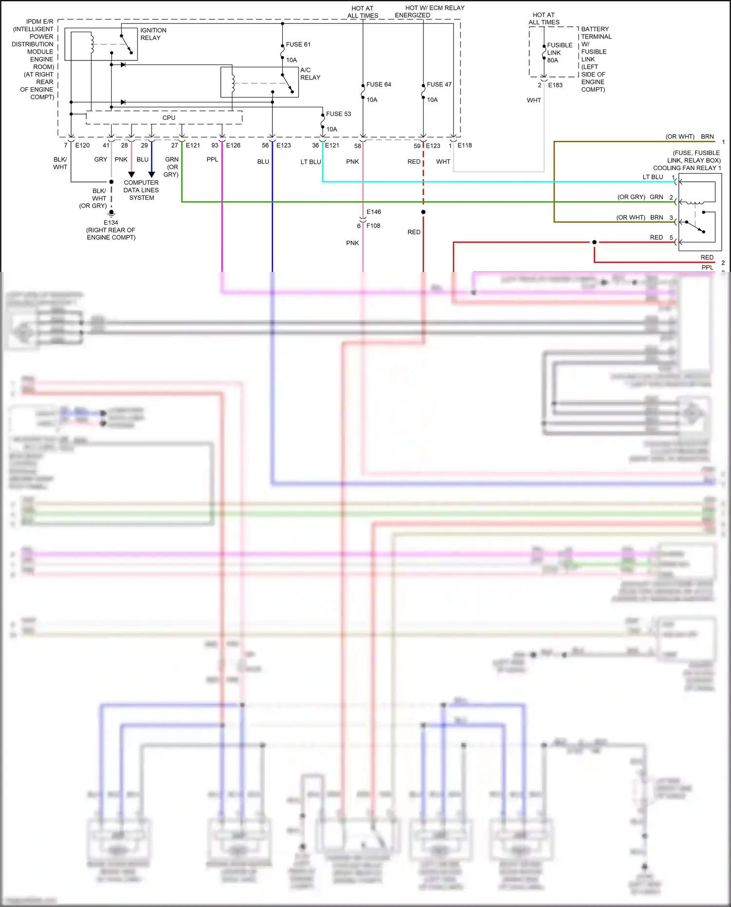 Wiring diagram computer data lines system for Infiniti Q60 II (2016-2024) (52 of 79)
