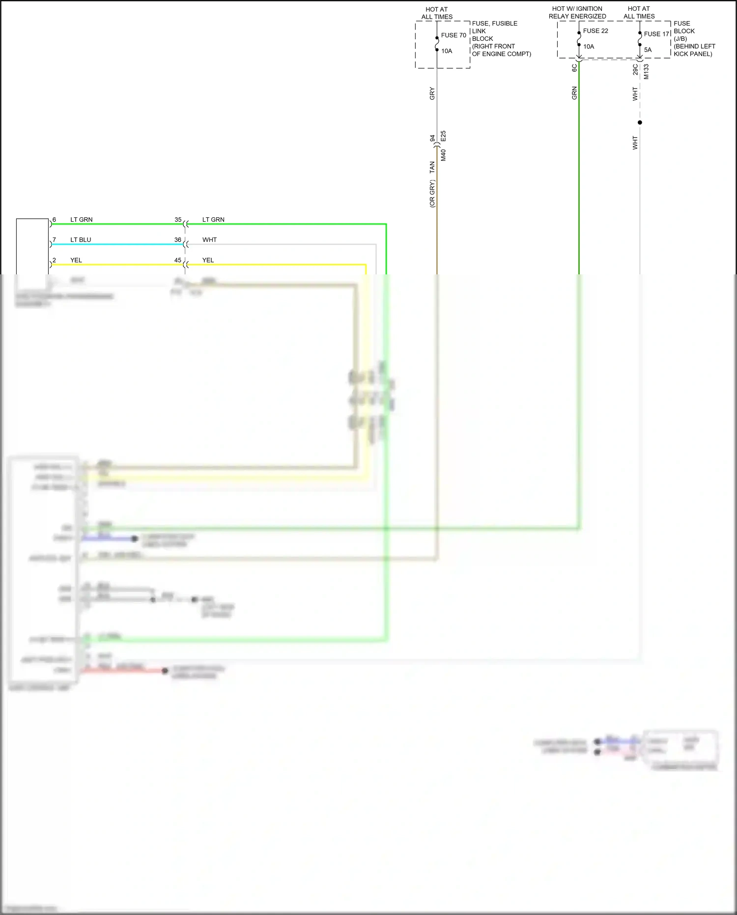 Wiring diagram computer data lines system for Infiniti Q60 II (2016-2024) (3 of 79)