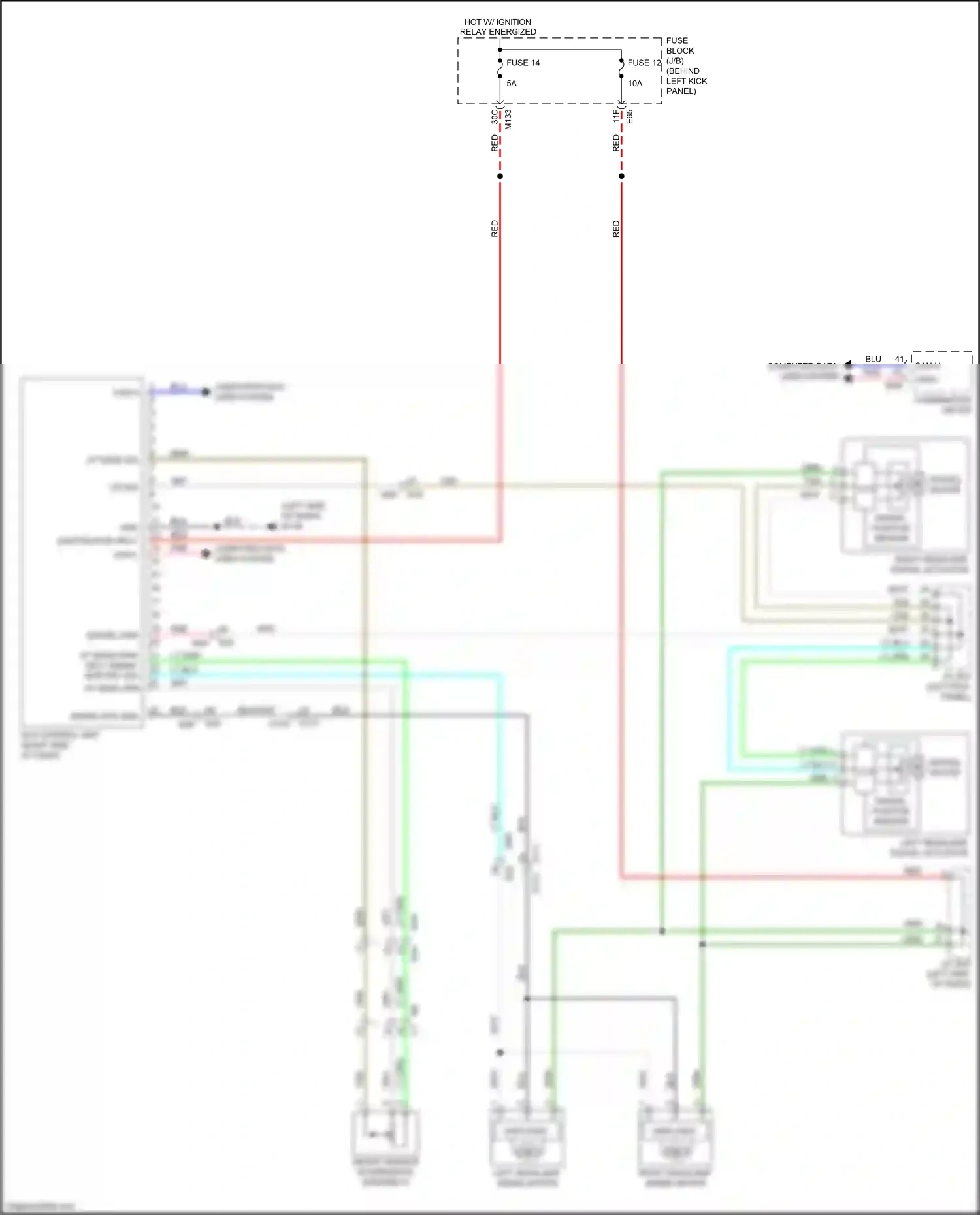 Wiring diagram computer data lines system for Infiniti Q60 II (2016-2024) (74 of 79)