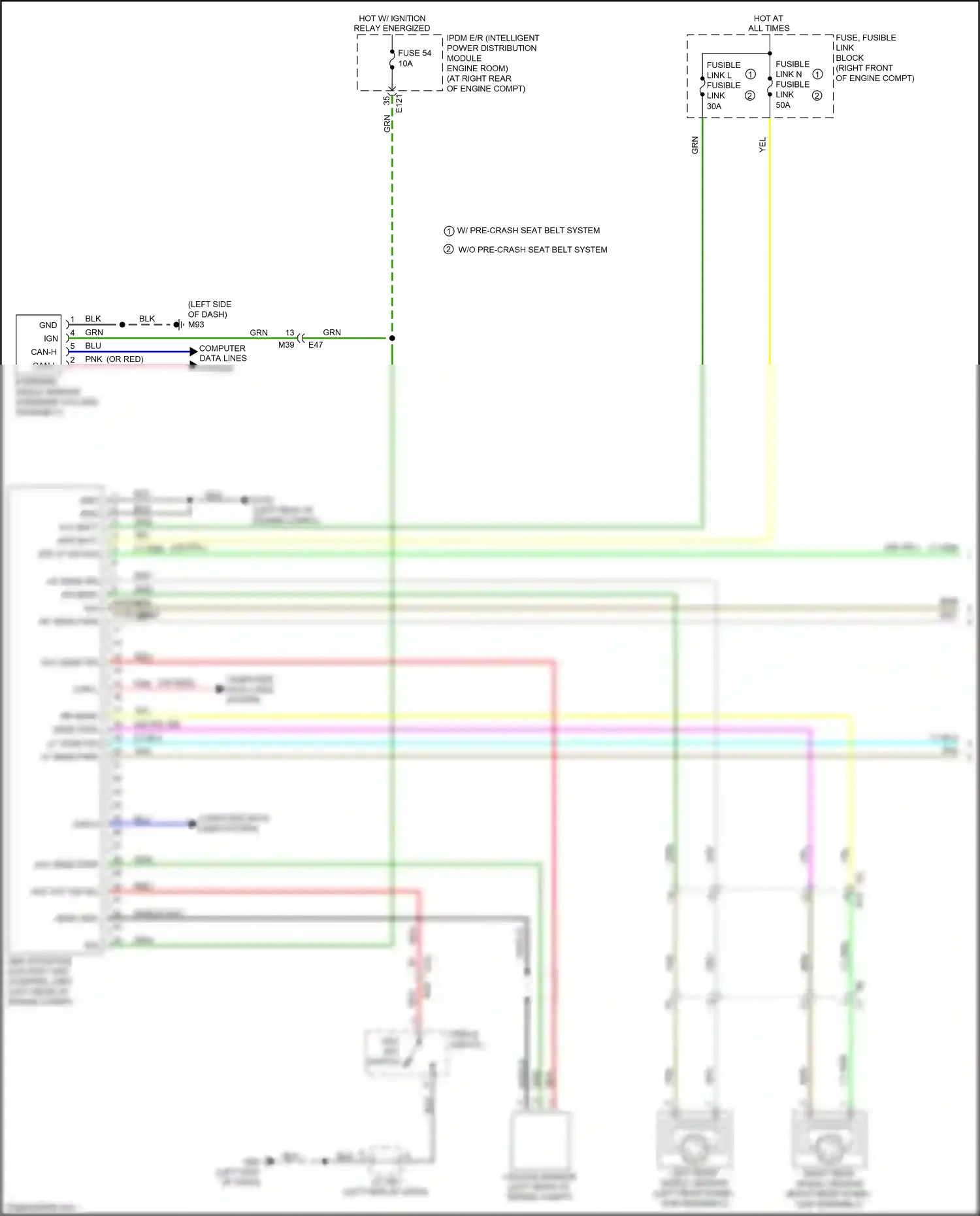 Wiring diagram computer data lines system for Infiniti Q60 II (2016-2024) (70 of 79)