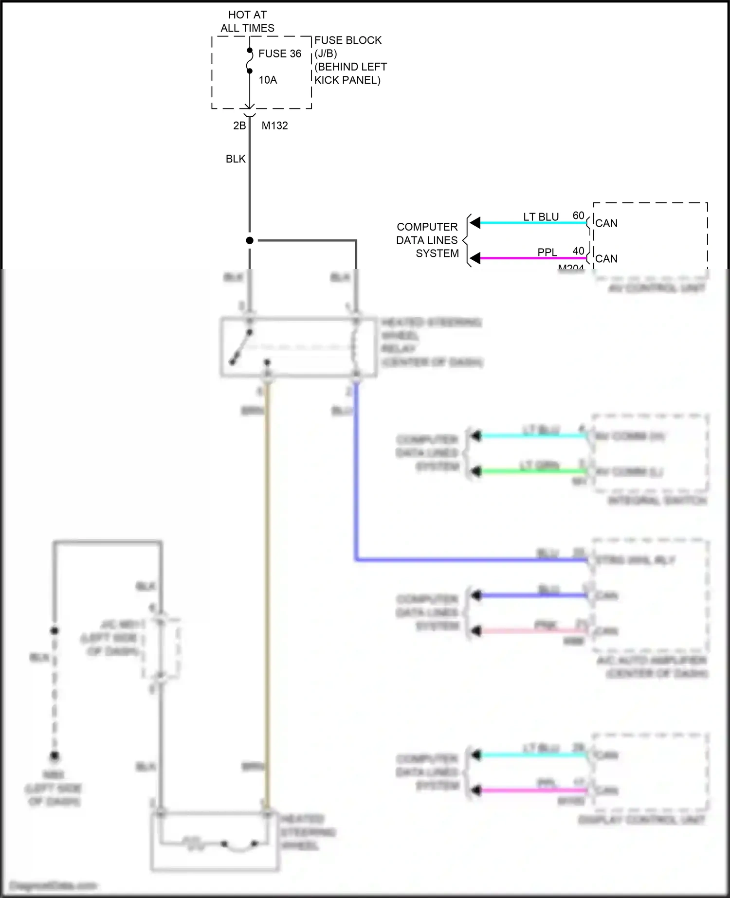 Wiring diagram computer data lines system for Infiniti Q60 II (2016-2024) (25 of 79)