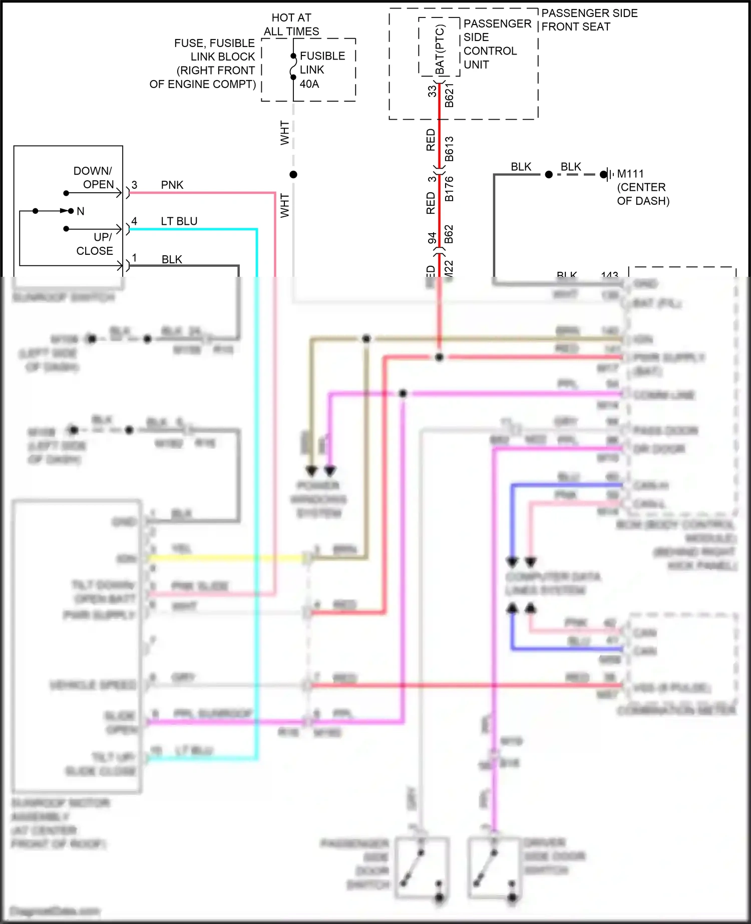 Wiring diagram computer data lines system for Infiniti Q60 II (2016-2024) (69 of 79)
