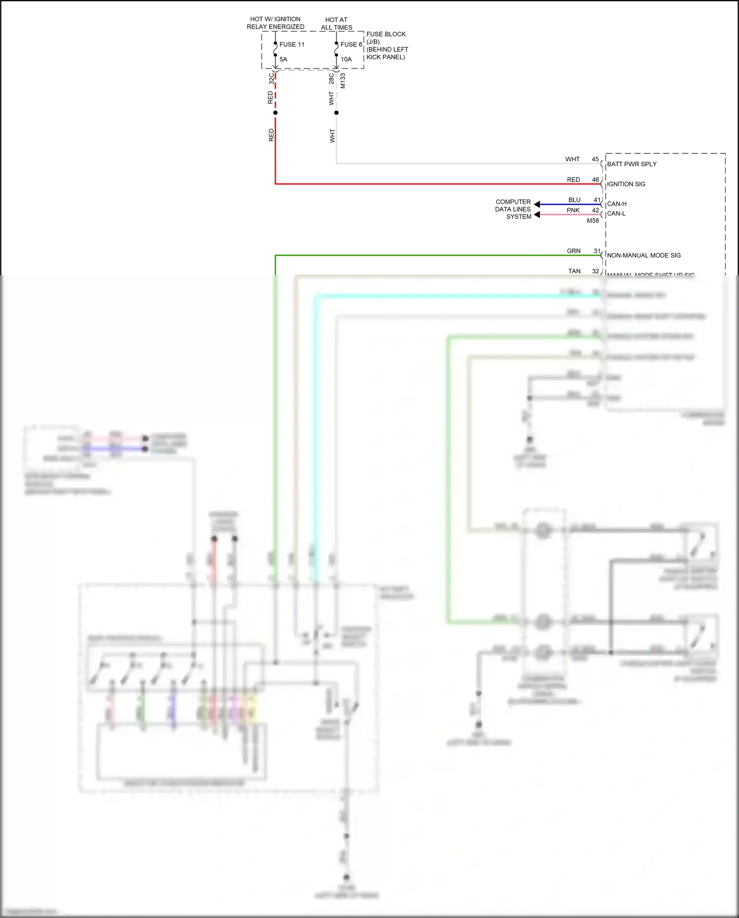 Wiring diagram computer data lines system for Infiniti Q60 II (2016-2024) (2 of 79)