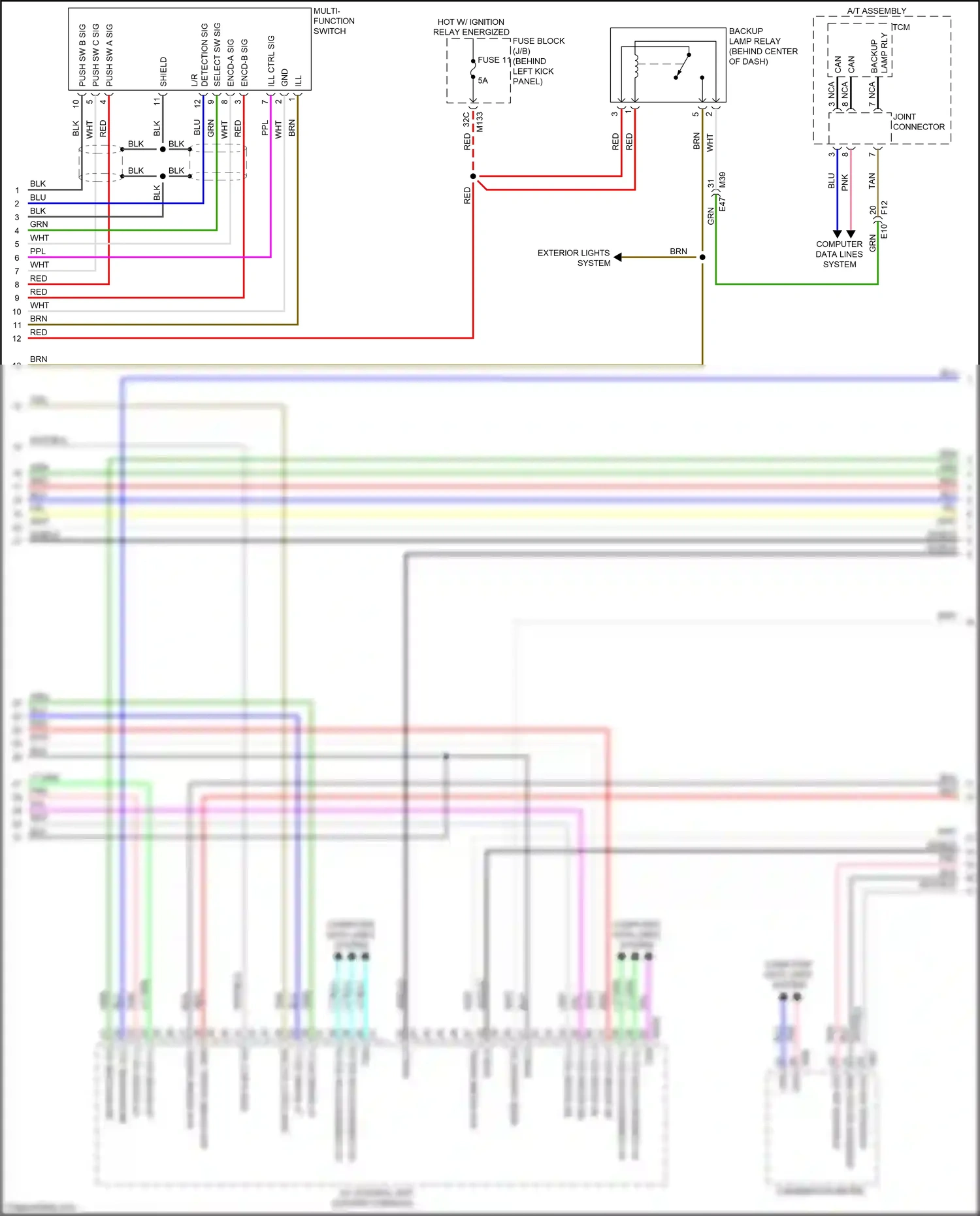 Wiring diagram disk eject sig gnd for Infiniti Q60 II (2016-2024) (3 of 5)