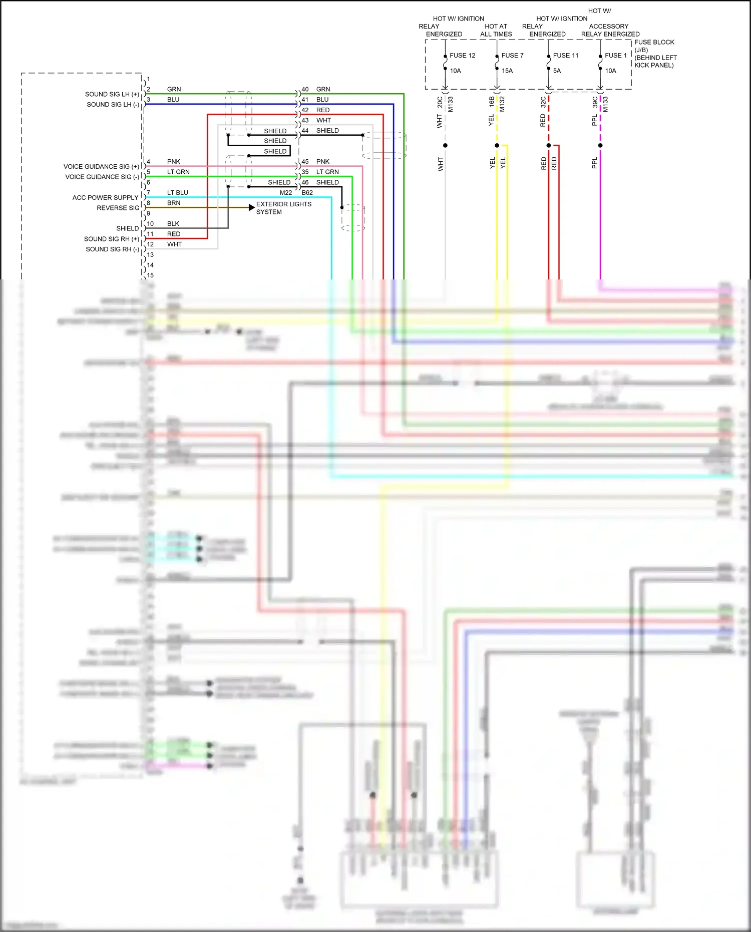 Wiring diagram disk eject sig for Infiniti Q60 II (2016-2024) (1 of 8)