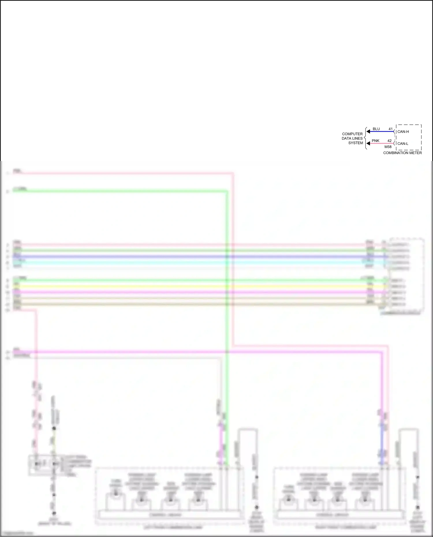 Wiring diagram input 2 for Infiniti Q60 II (2016-2024) (1 of 2)