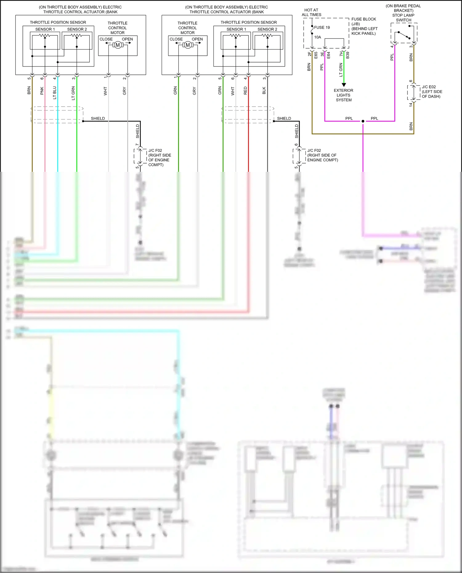 Wiring diagram input speed sensor 1 for Infiniti Q60 II (2016-2024) (2 of 3)
