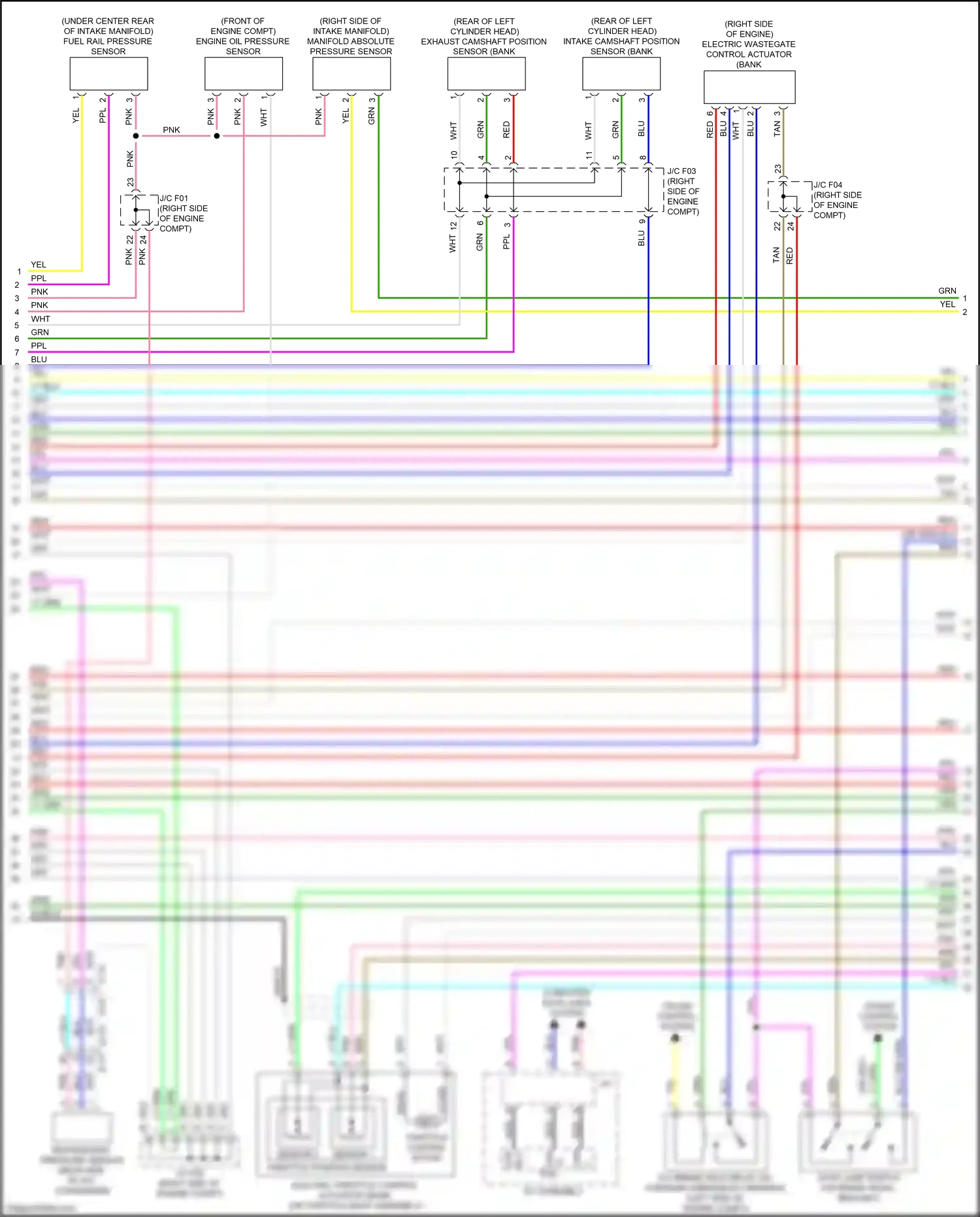 Wiring diagram sensor 2 for Infiniti Q60 II (2016-2024) (5 of 6)