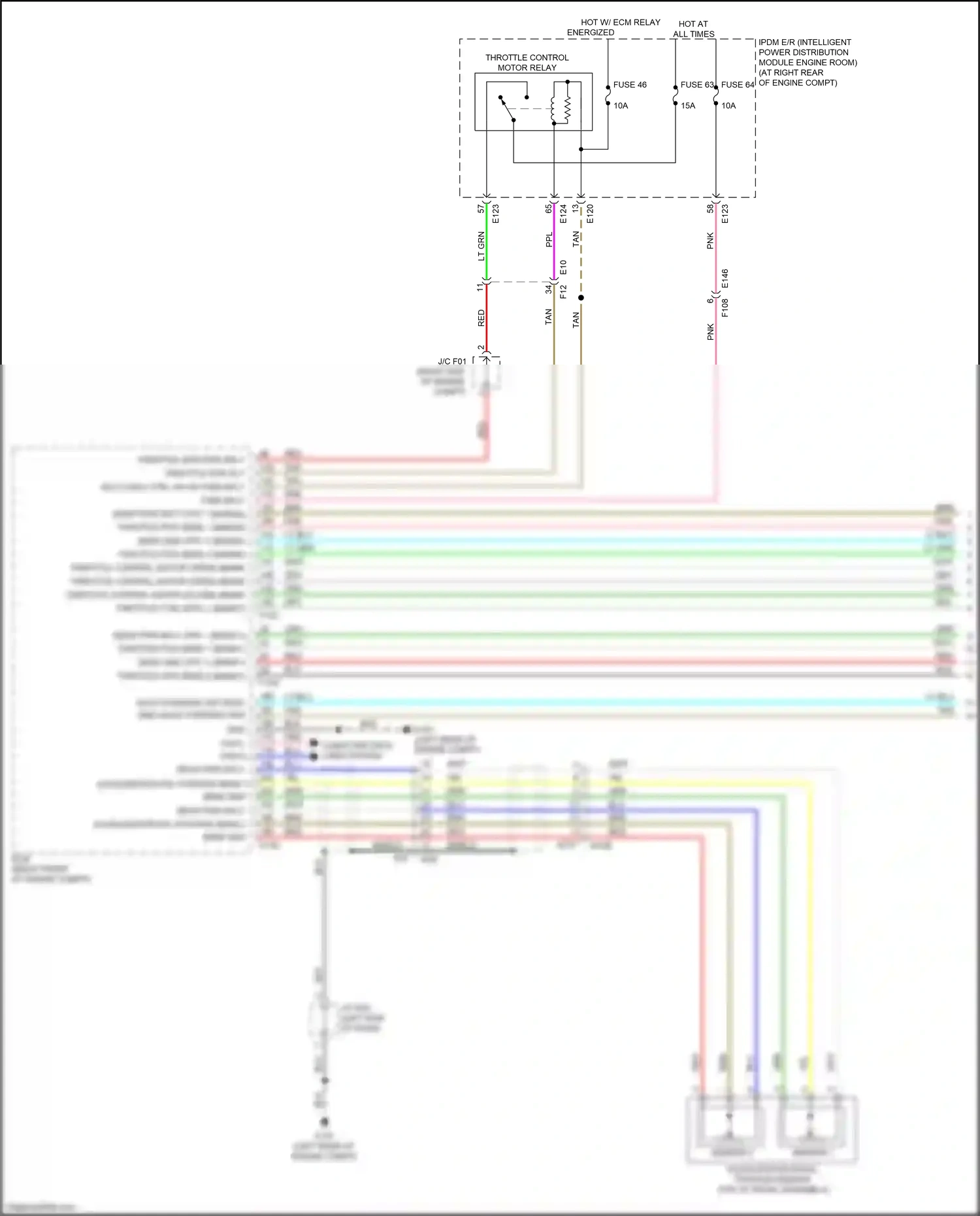 Wiring diagram sensor 2 for Infiniti Q60 II (2016-2024) (1 of 6)