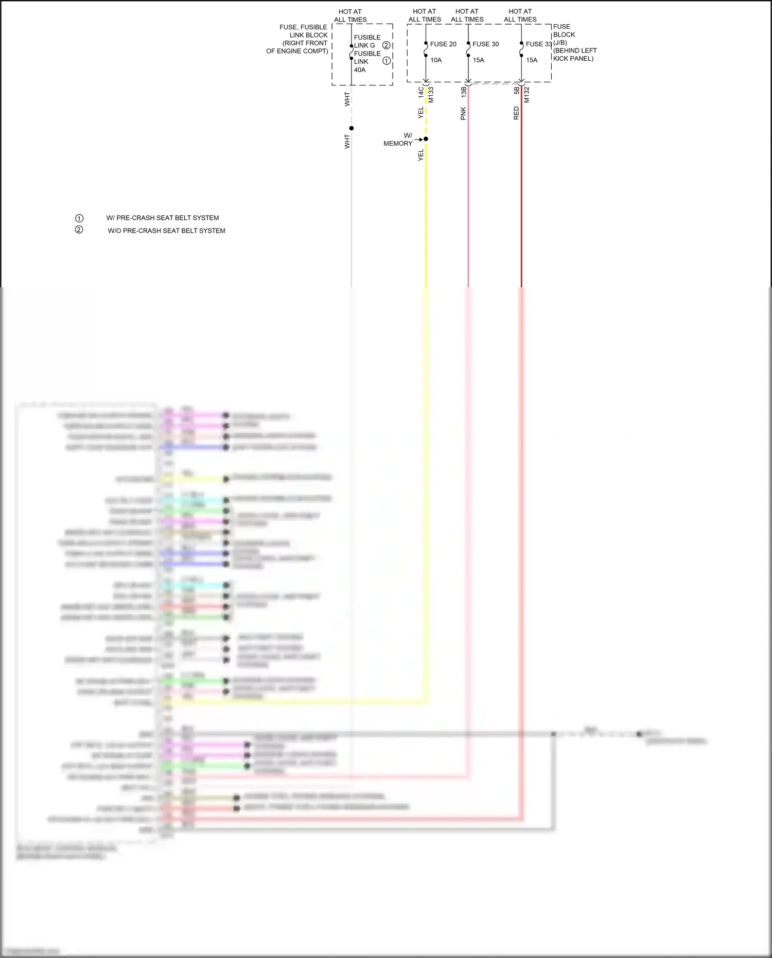 Wiring diagram shift interlock system for Infiniti Q60 II (2016-2024) (1 of 1)