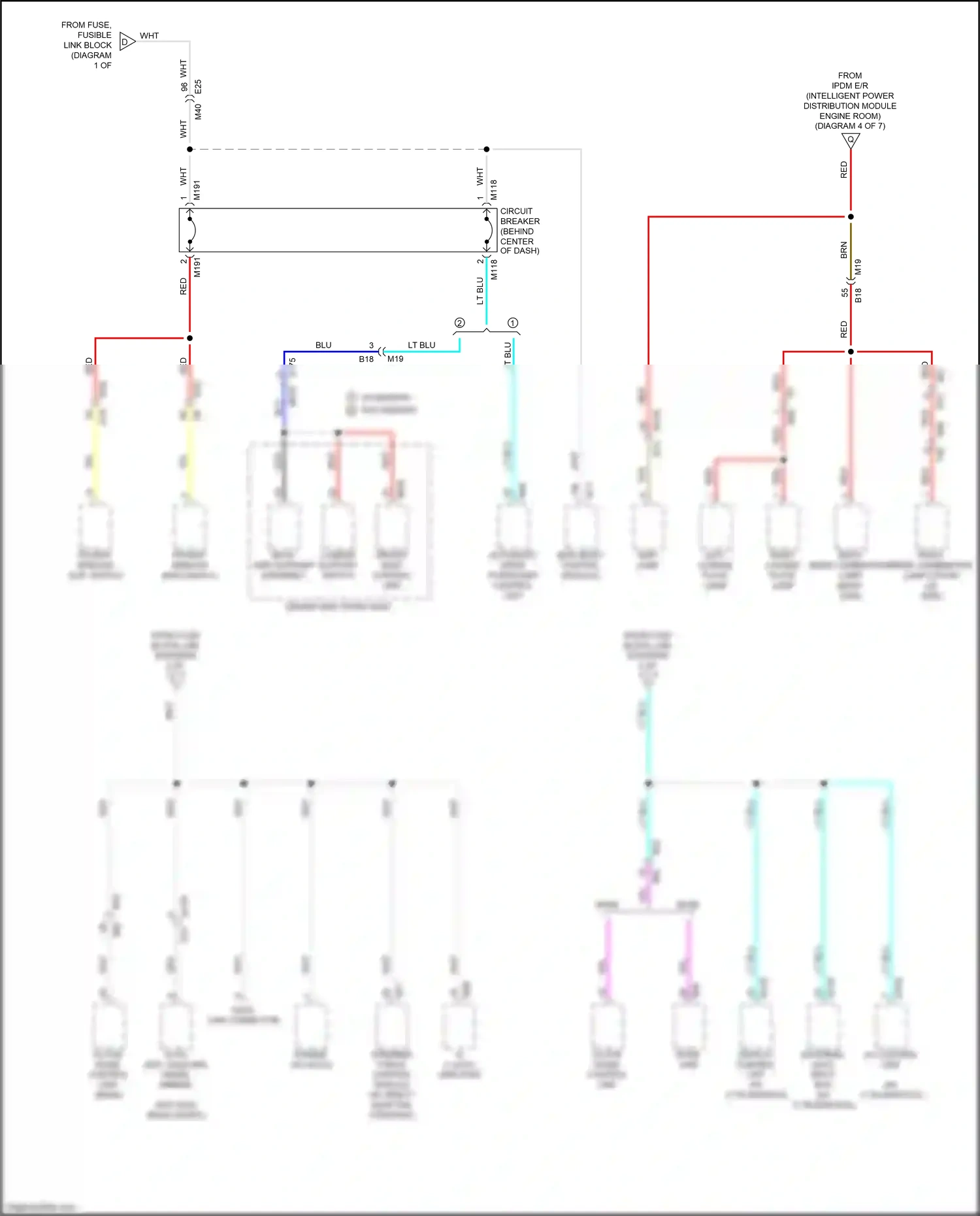 Wiring diagram steering force control module for Infiniti Q60 II (2016-2024) (4 of 4)