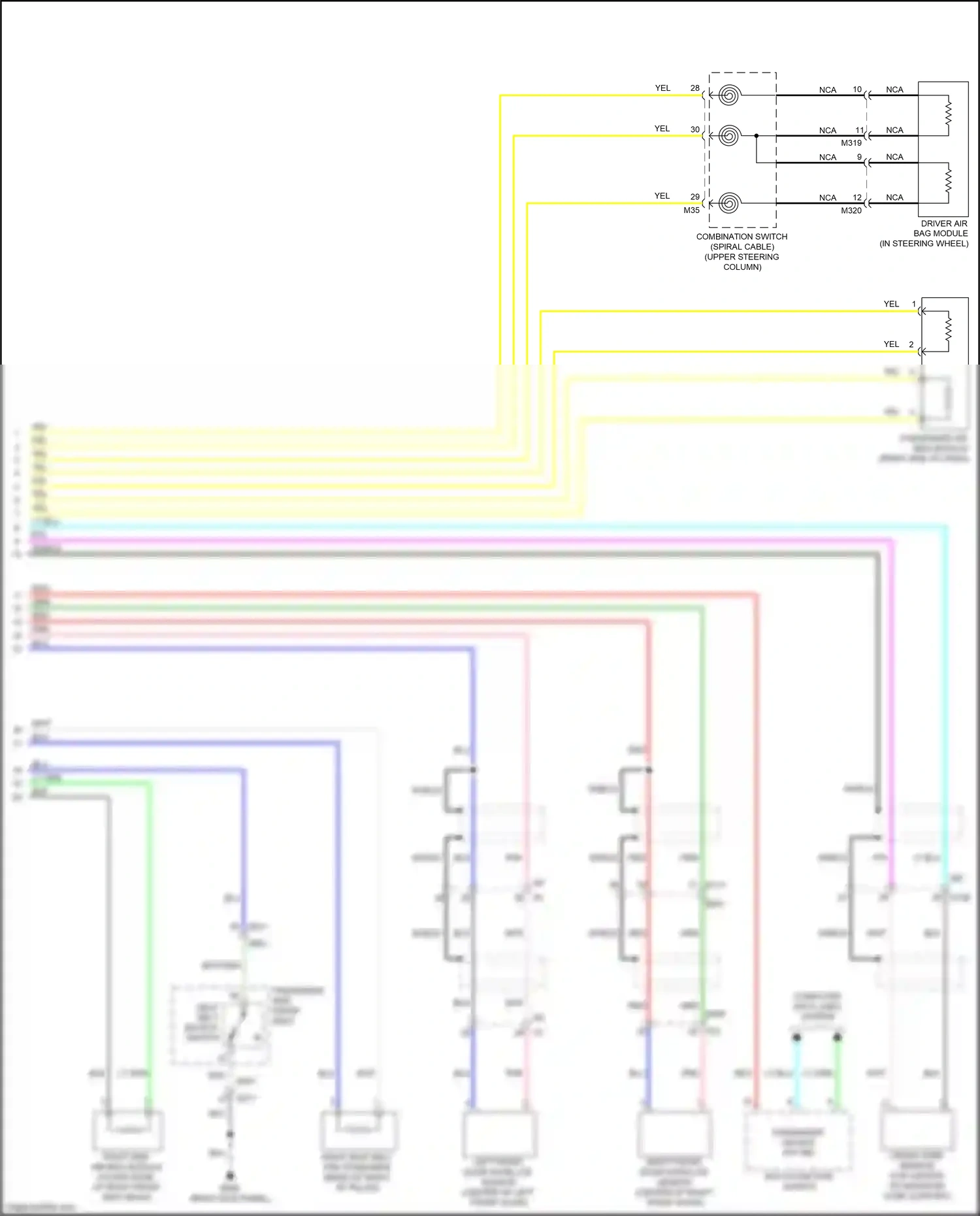 Infiniti Q70 I facelift (2015-2019) multi- function switch wiring diagram  (13 of 14)