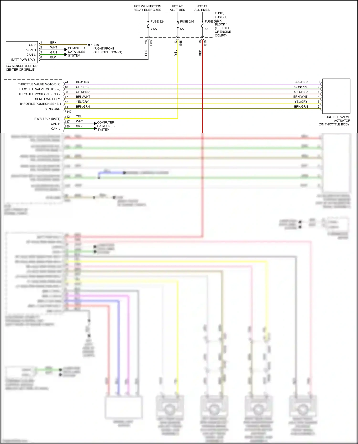Infiniti QX30 I (2015-2019) electronic stability program control unit wiring diagram  (3 of 4)