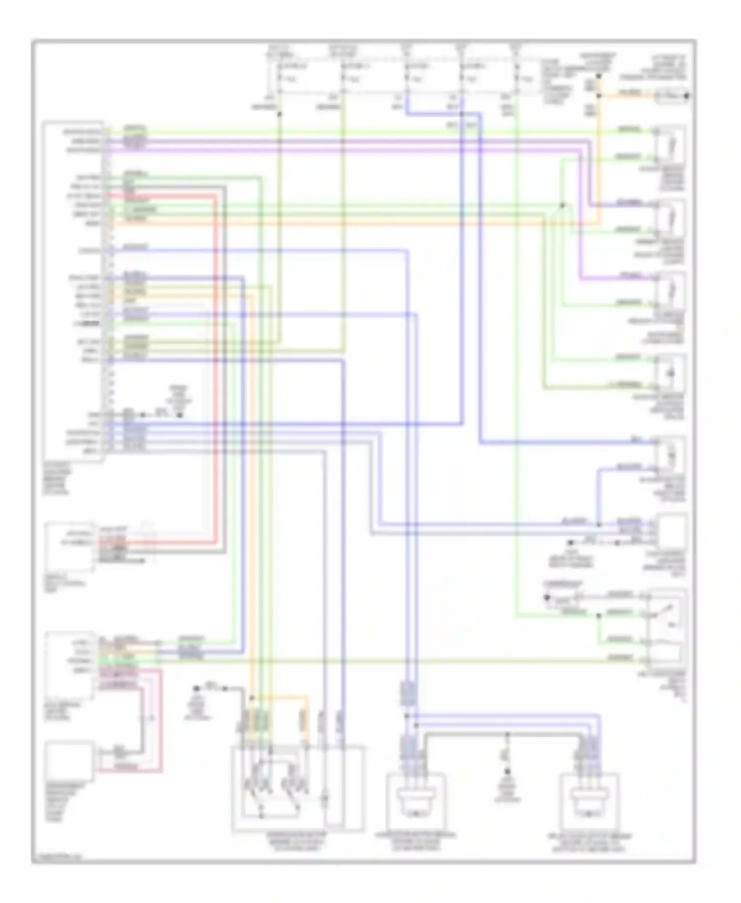 QX4 Infiniti I (1996-2003): Air conditioning circuits, with navigation
