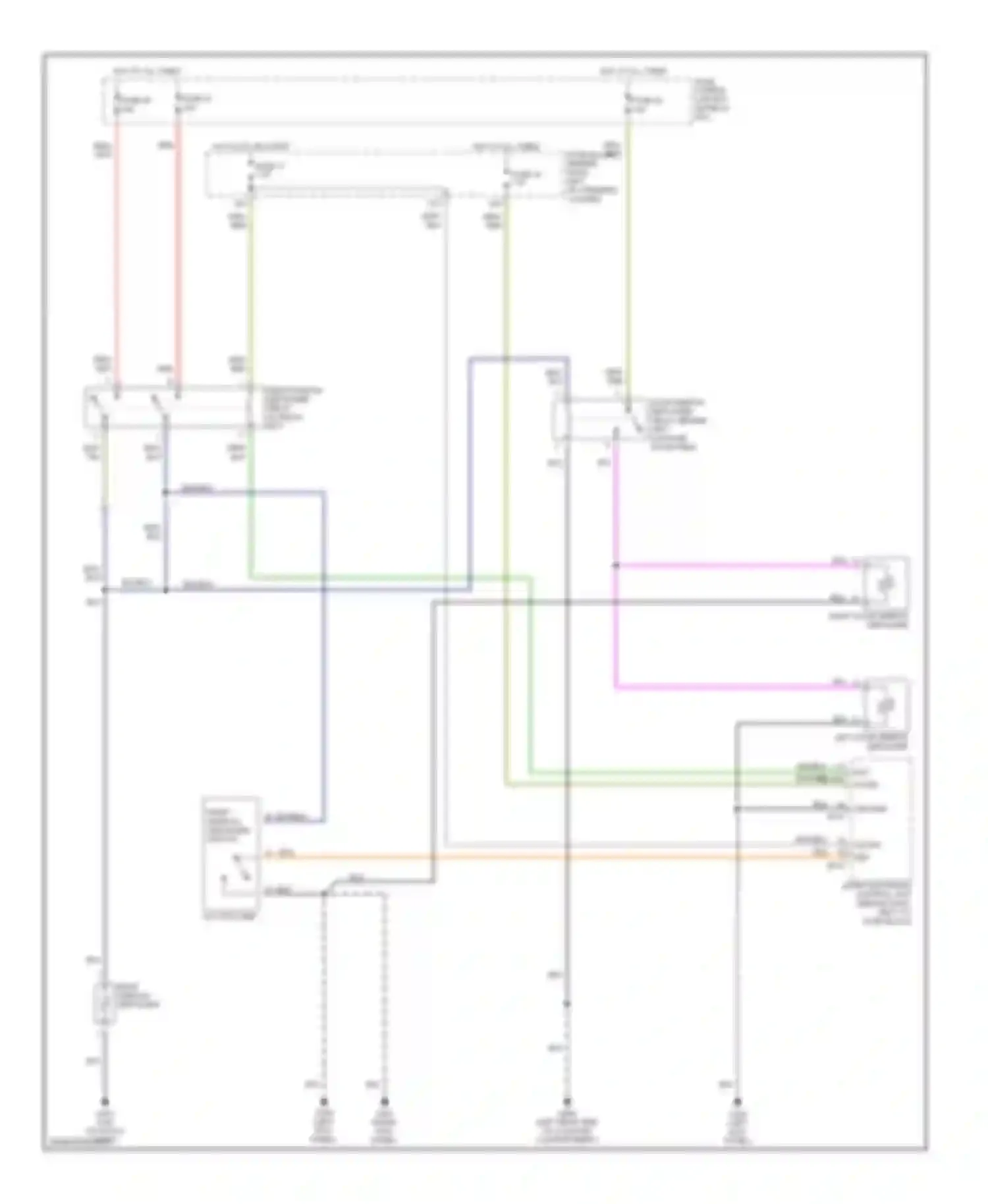 QX4 Infiniti I (1996-2003): Defogger circuit, without navigation