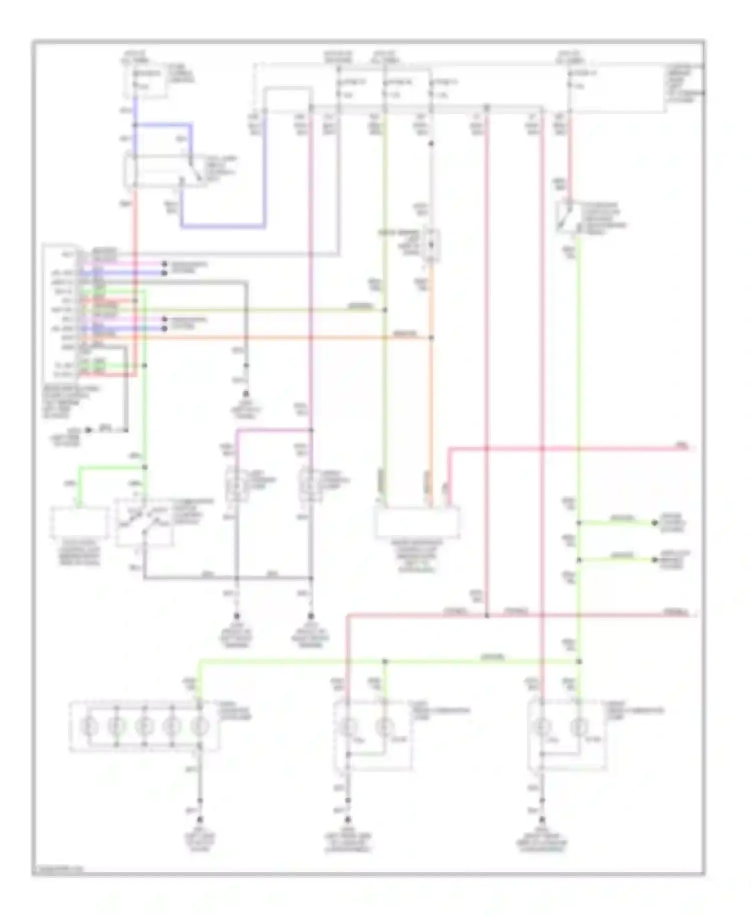 QX4 Infiniti I (1996-2003): Exterior lamps circuit (1 of 2)