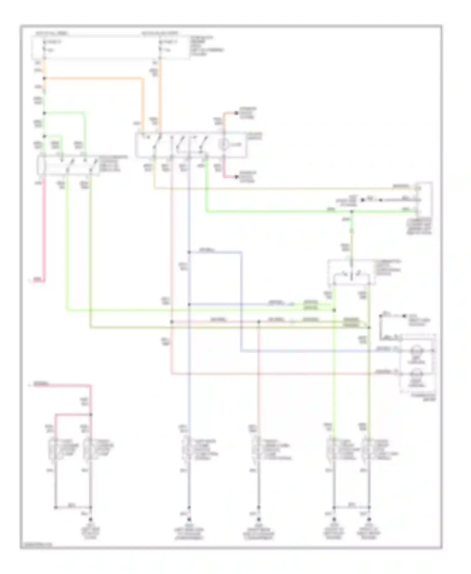 QX4 Infiniti I (1996-2003): Exterior lamps circuit (2 of 2)