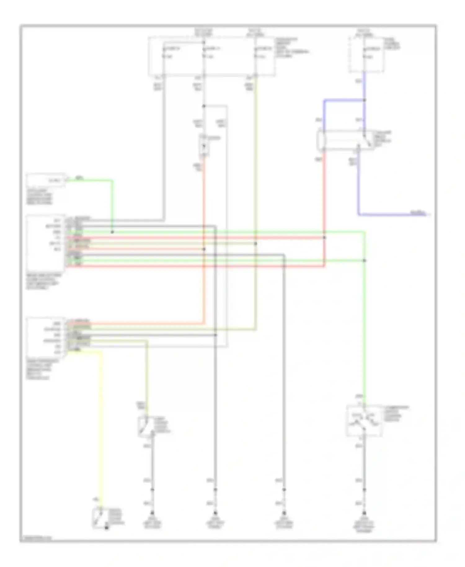 QX4 Infiniti I (1996-2003): Instrument illumination circuit (1 of 2)