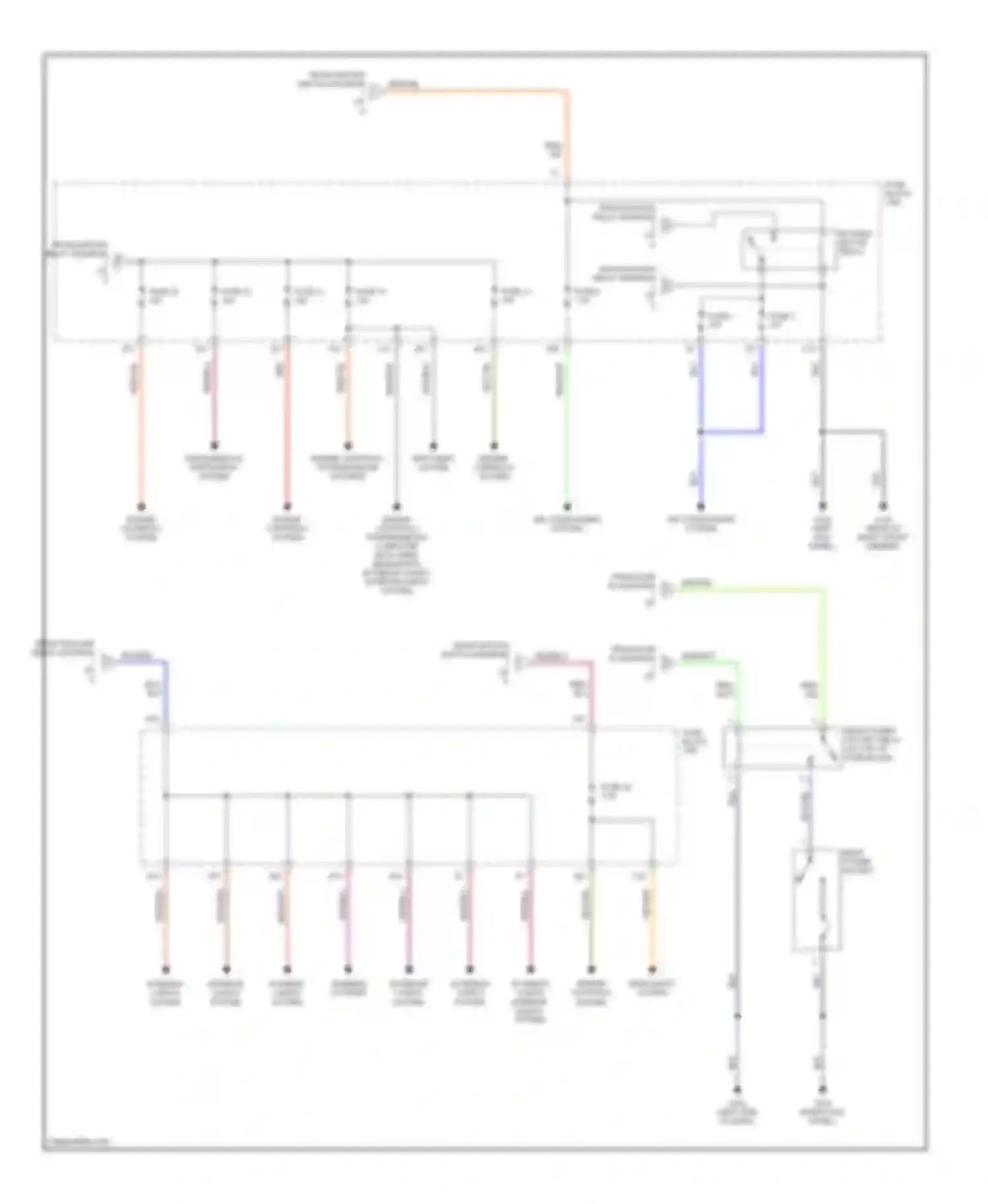 QX4 Infiniti I (1996-2003): Power distribution circuit (3 of 3)