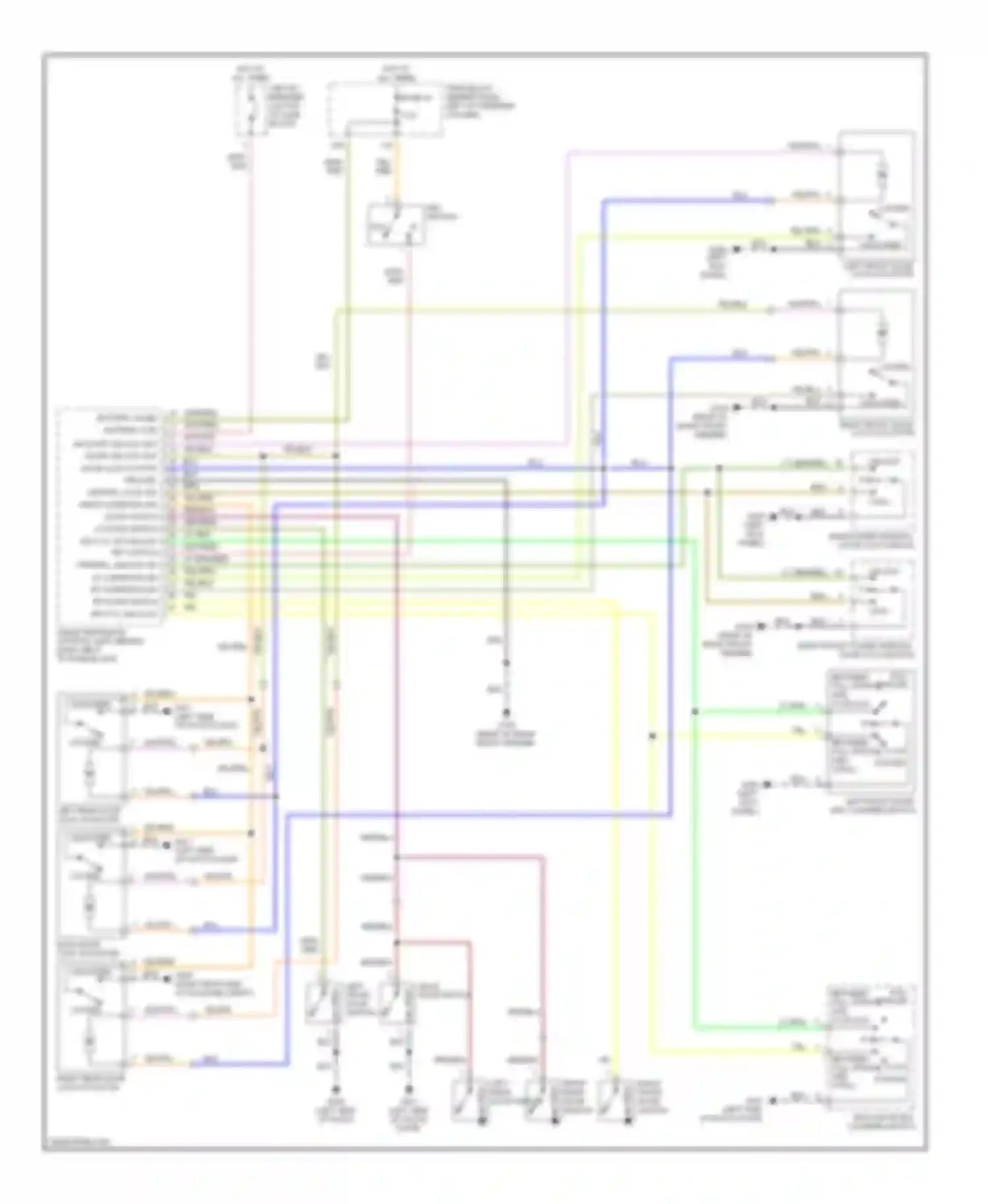 QX4 Infiniti I (1996-2003): Power door lock circuit