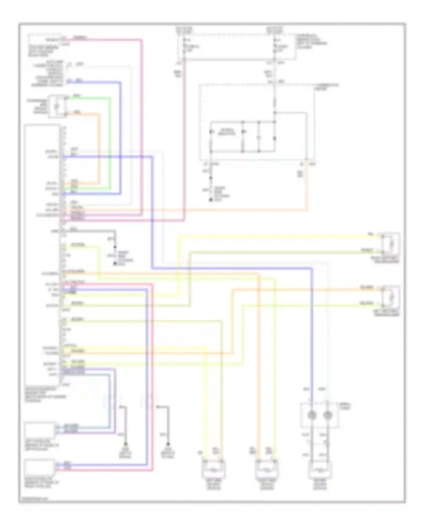 QX4 Infiniti I (1996-2003): Supplemental restraint circuit