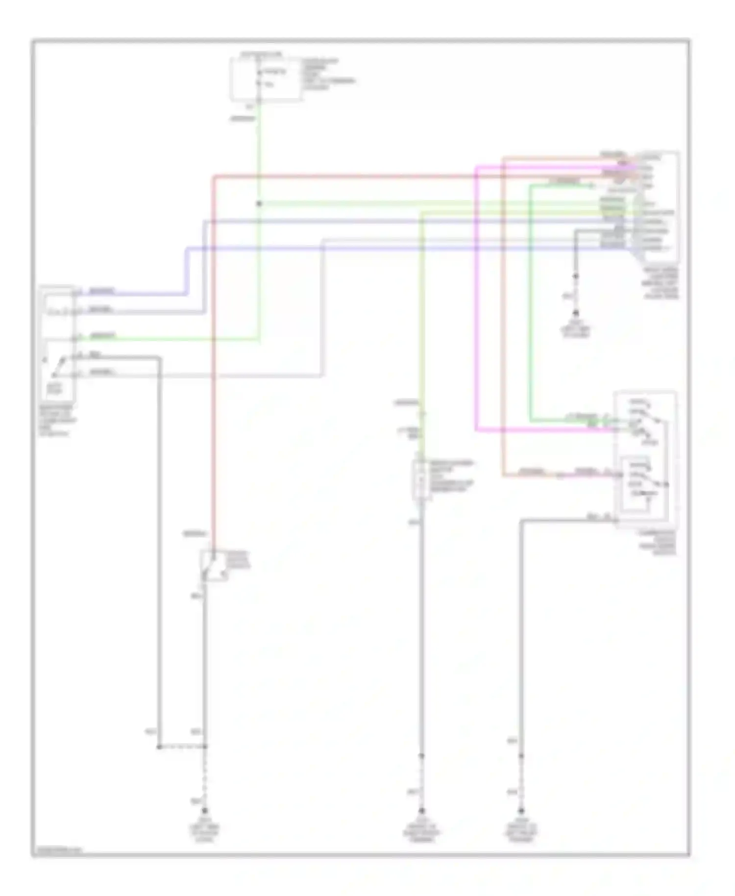 QX4 Infiniti I (1996-2003): Rear washer/wiper circuit