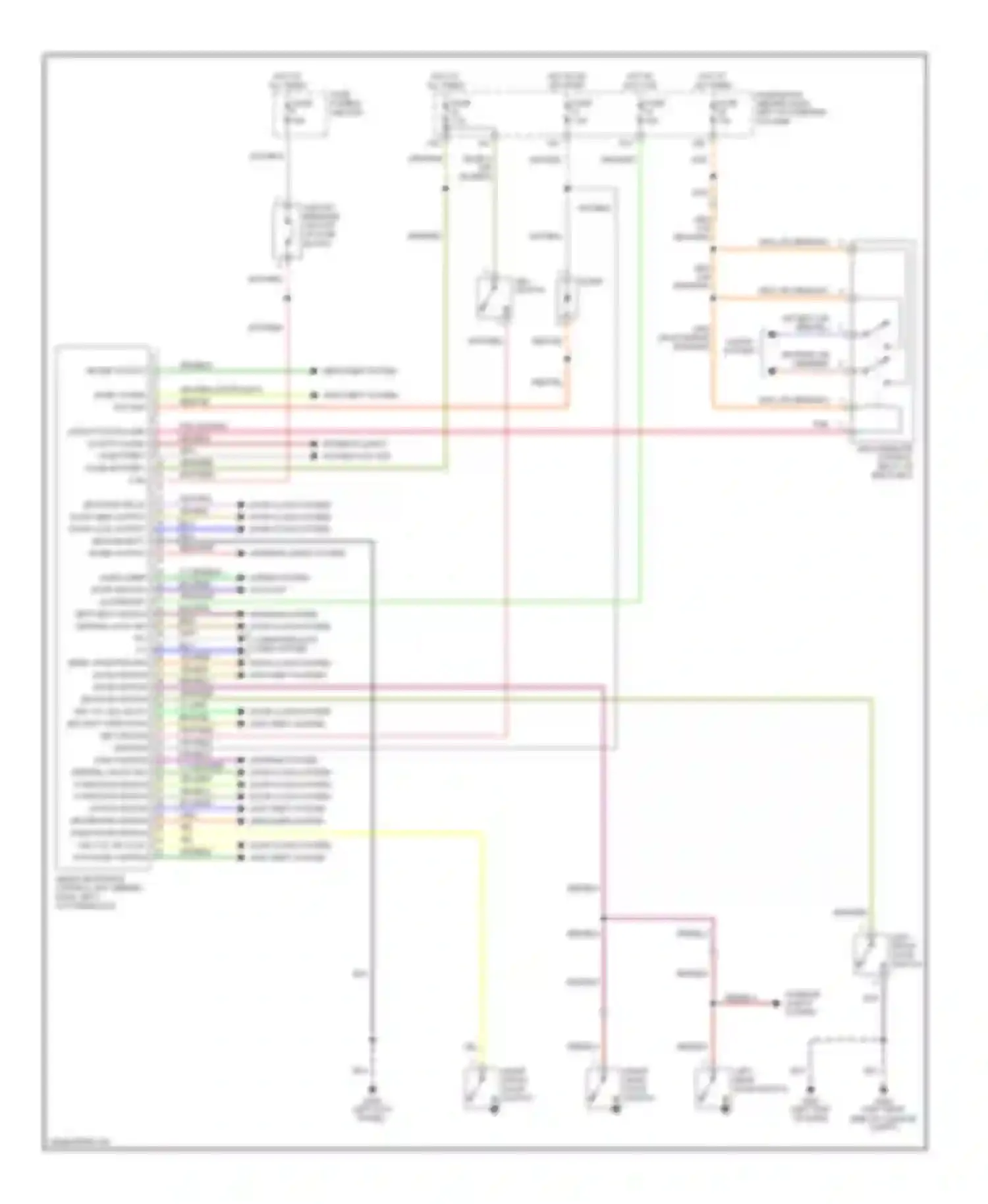 Wiring diagram panic alarm out rap for Infiniti QX4 I (1996-2003) (1 of 1)