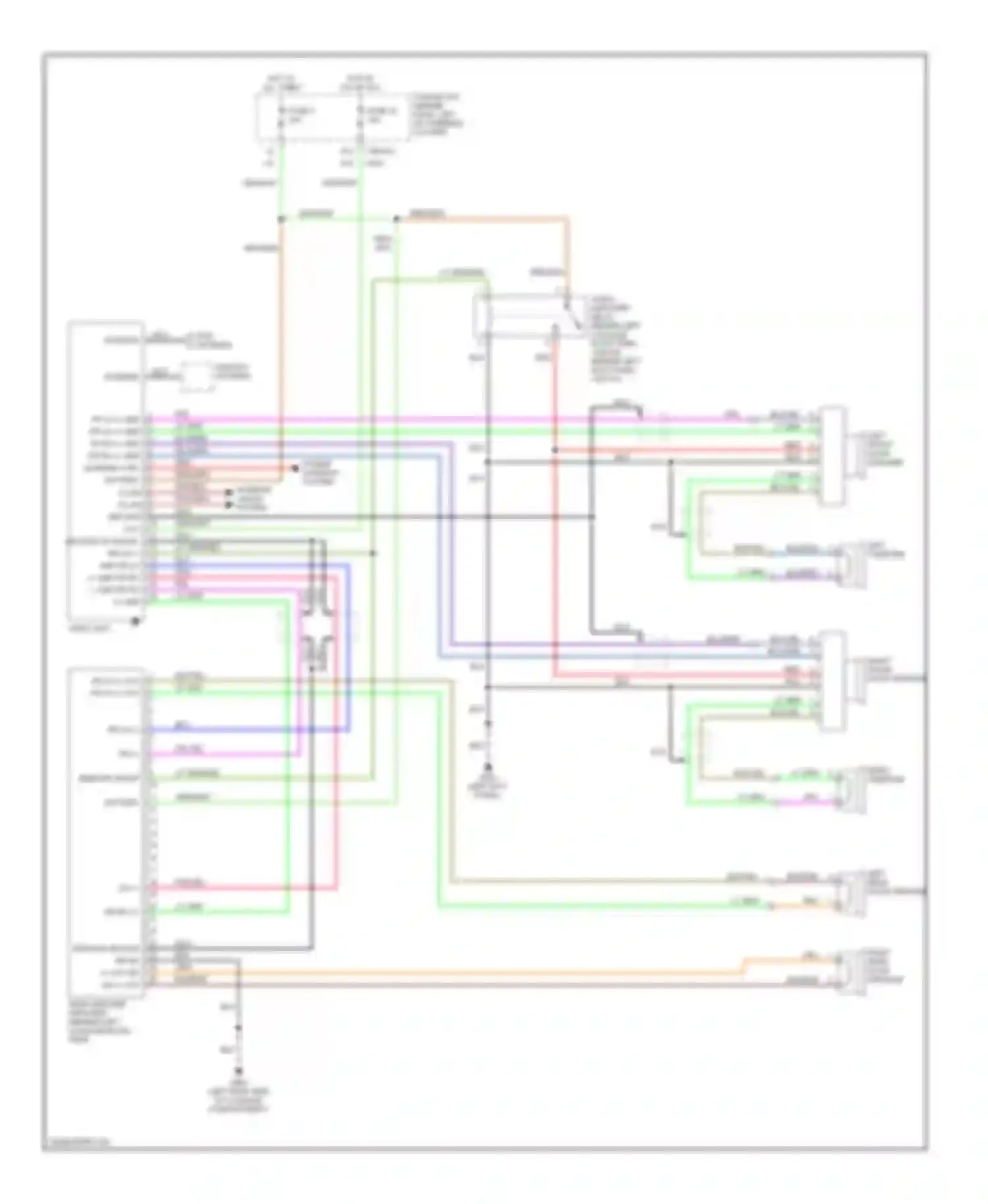 Wiring diagram power antenna system for Infiniti QX4 I (1996-2003) (1 of 1)
