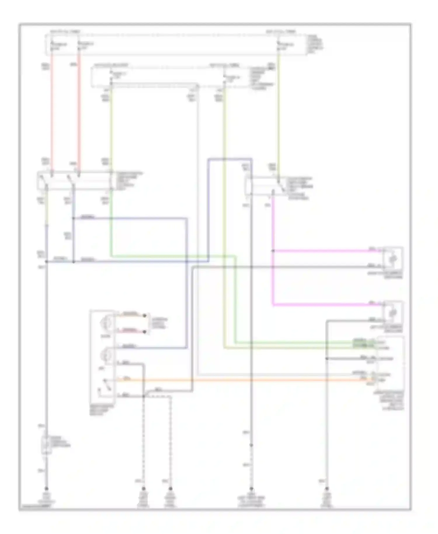 Wiring diagram rear window defogger switch for Infiniti QX4 I (1996-2003) (1 of 2)