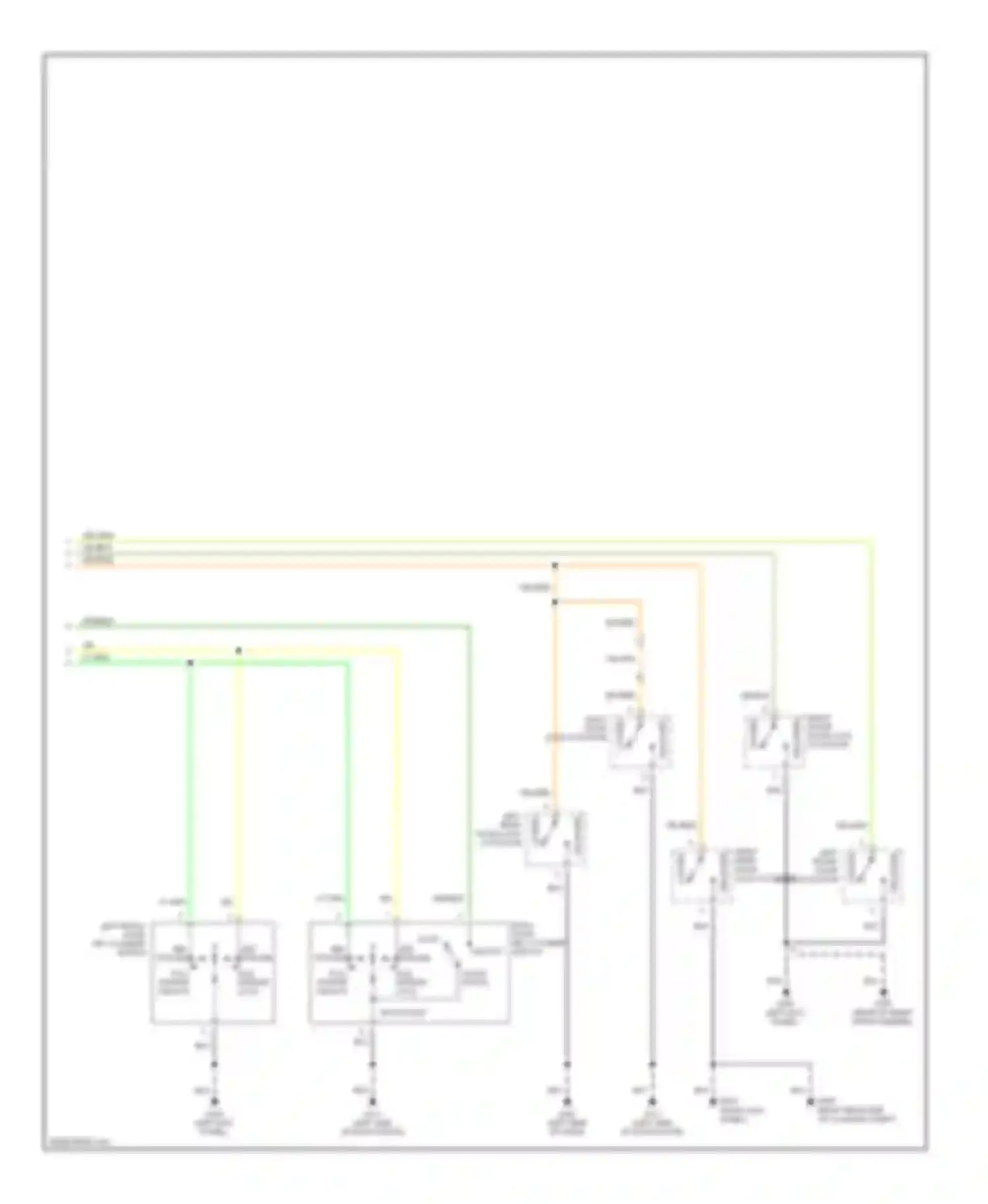 Wiring diagram right rear door lock actuator for Infiniti QX4 I (1996-2003) (1 of 2)