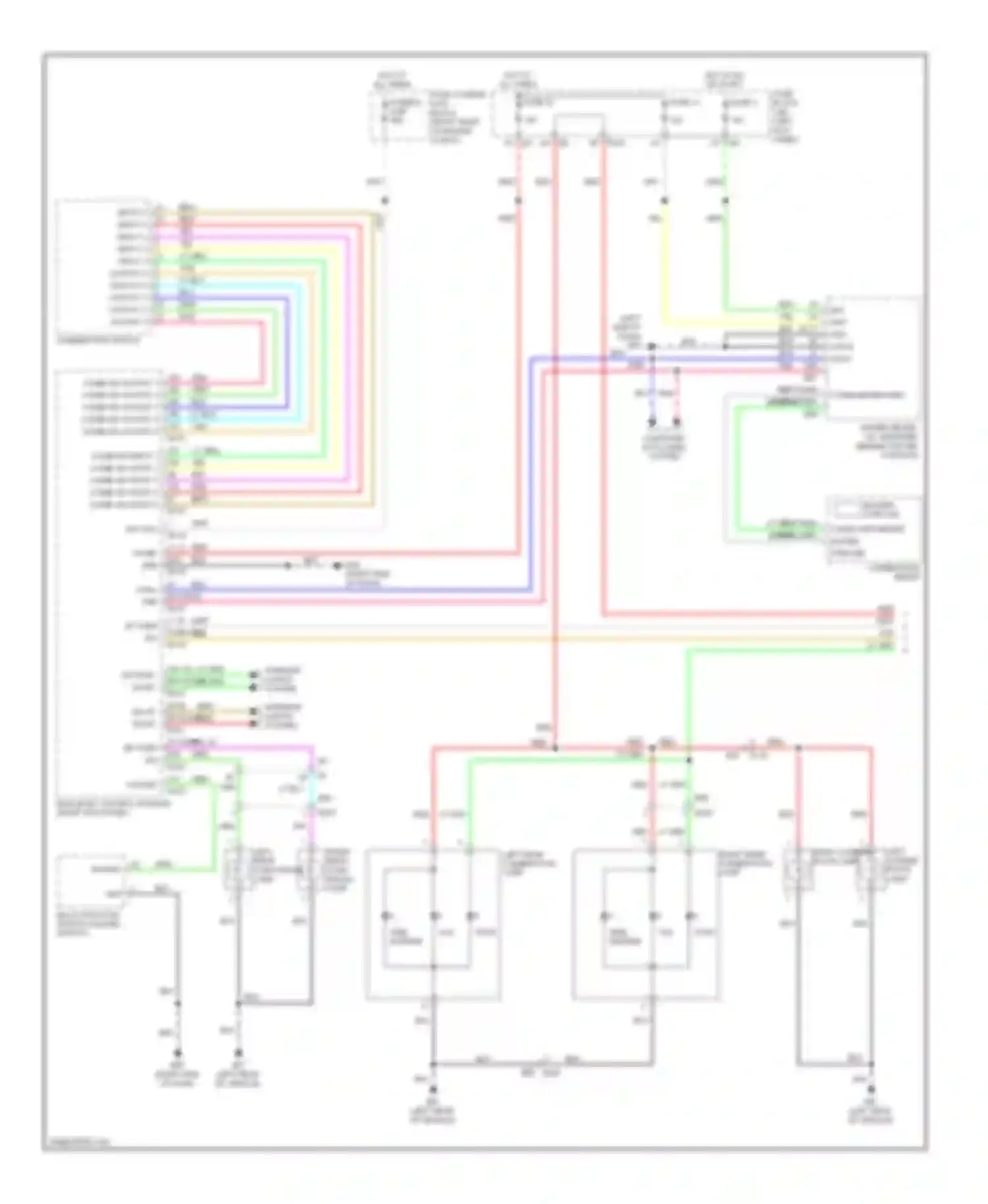 QX50 Infiniti I (2013-2015): Exterior lamps circuit (1 of 2)