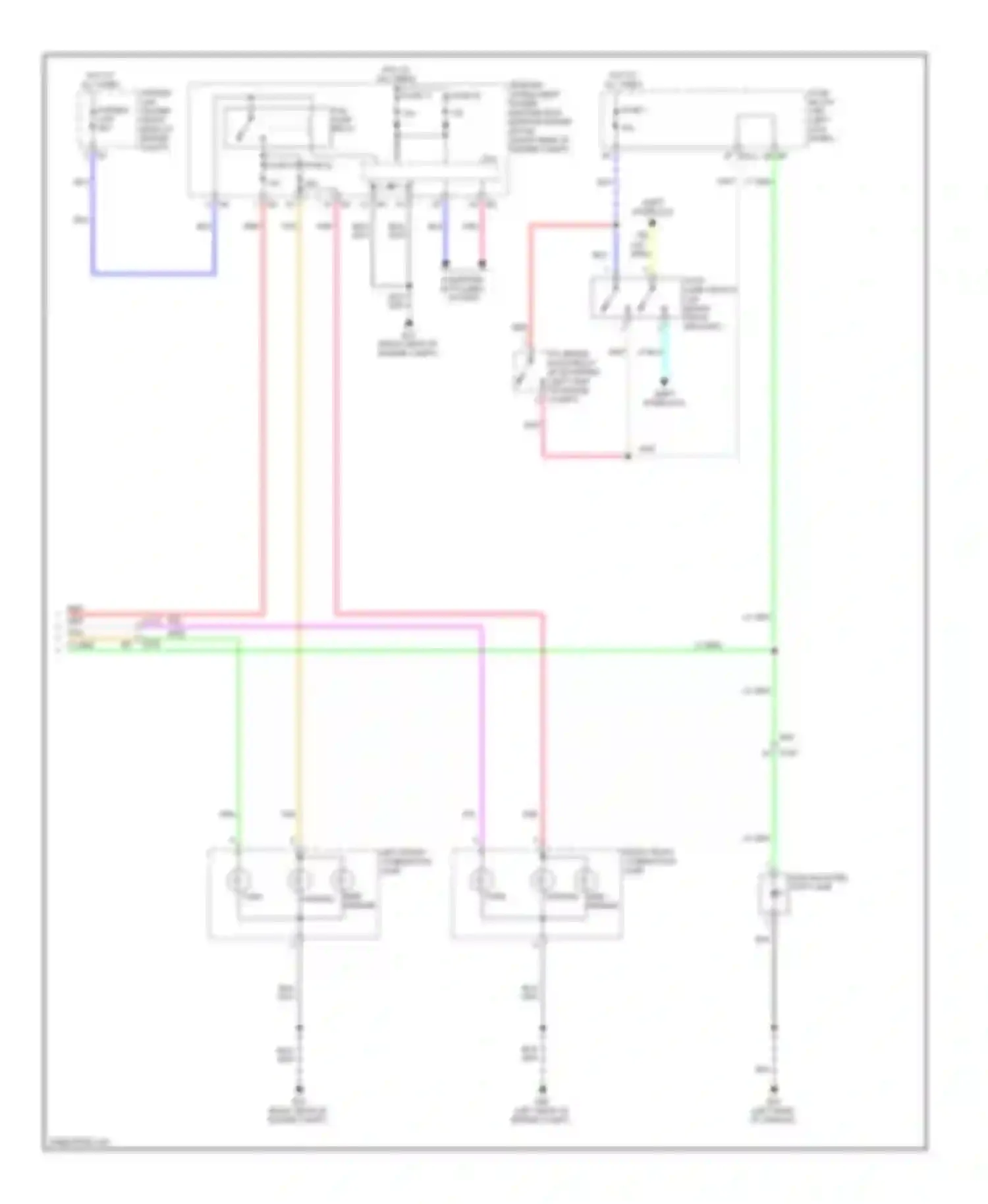 QX50 Infiniti I (2013-2015): Exterior lamps circuit (2 of 2)
