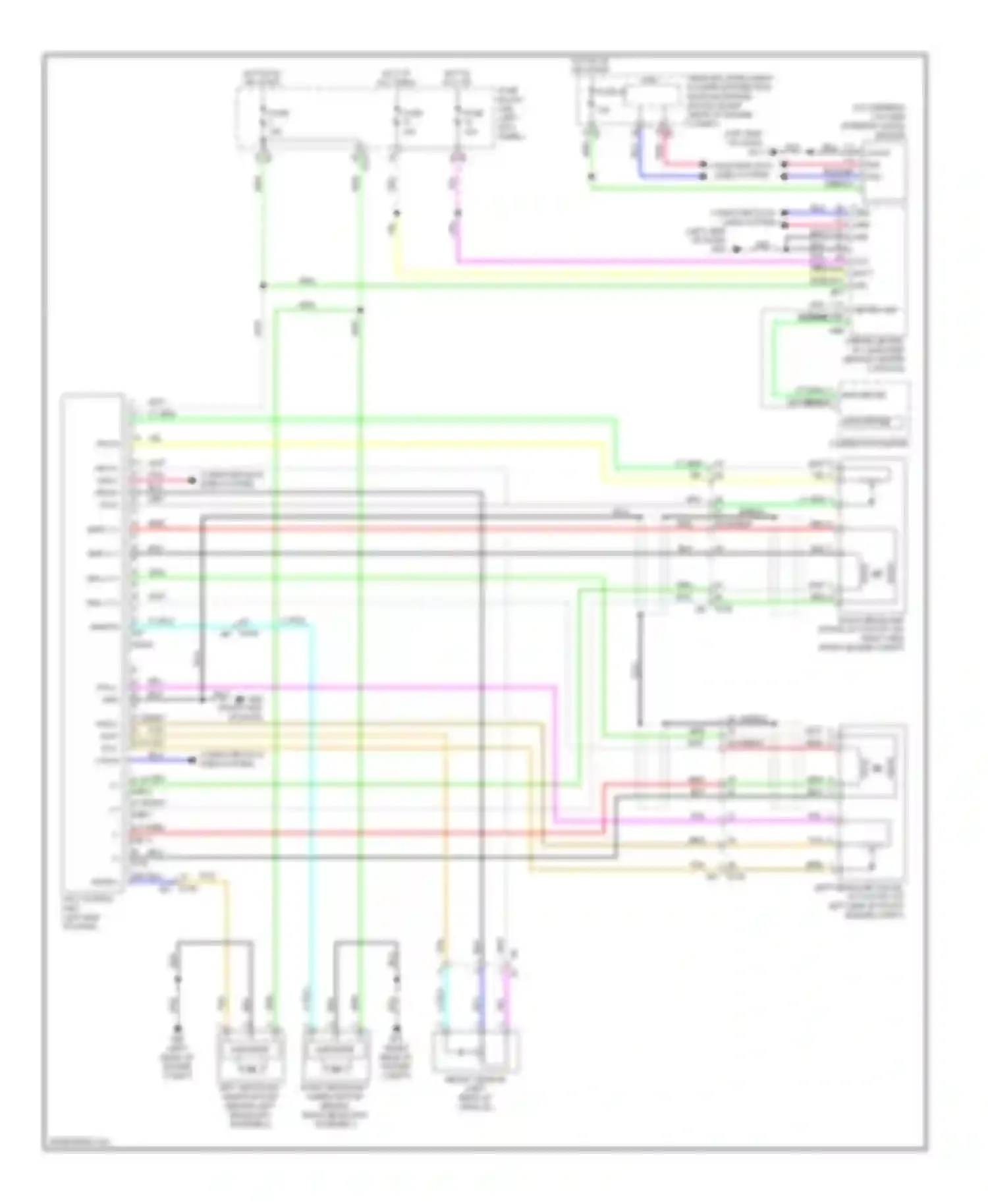 QX50 Infiniti I (2013-2015): Adaptive front lighting circuit
