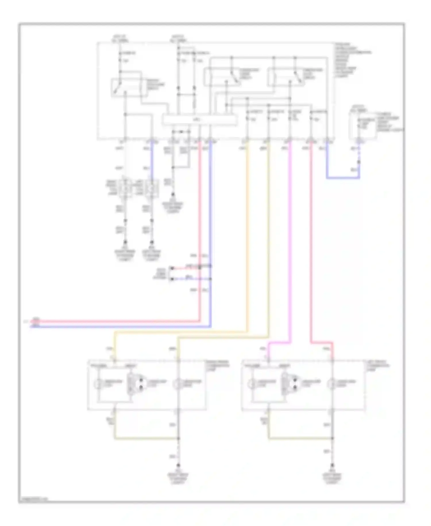 QX50 Infiniti I (2013-2015): Headlamps circuit (2 of 2)