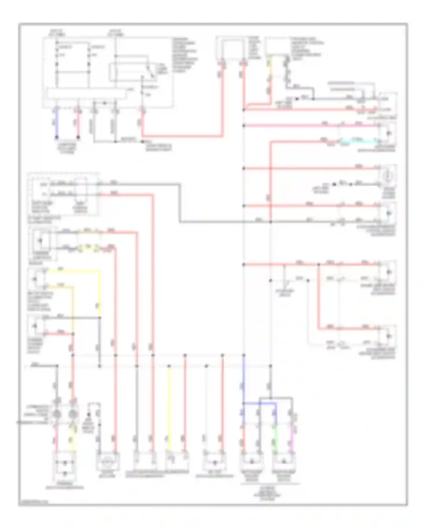 QX50 Infiniti I (2013-2015): Instrument illumination circuit (2 of 2)