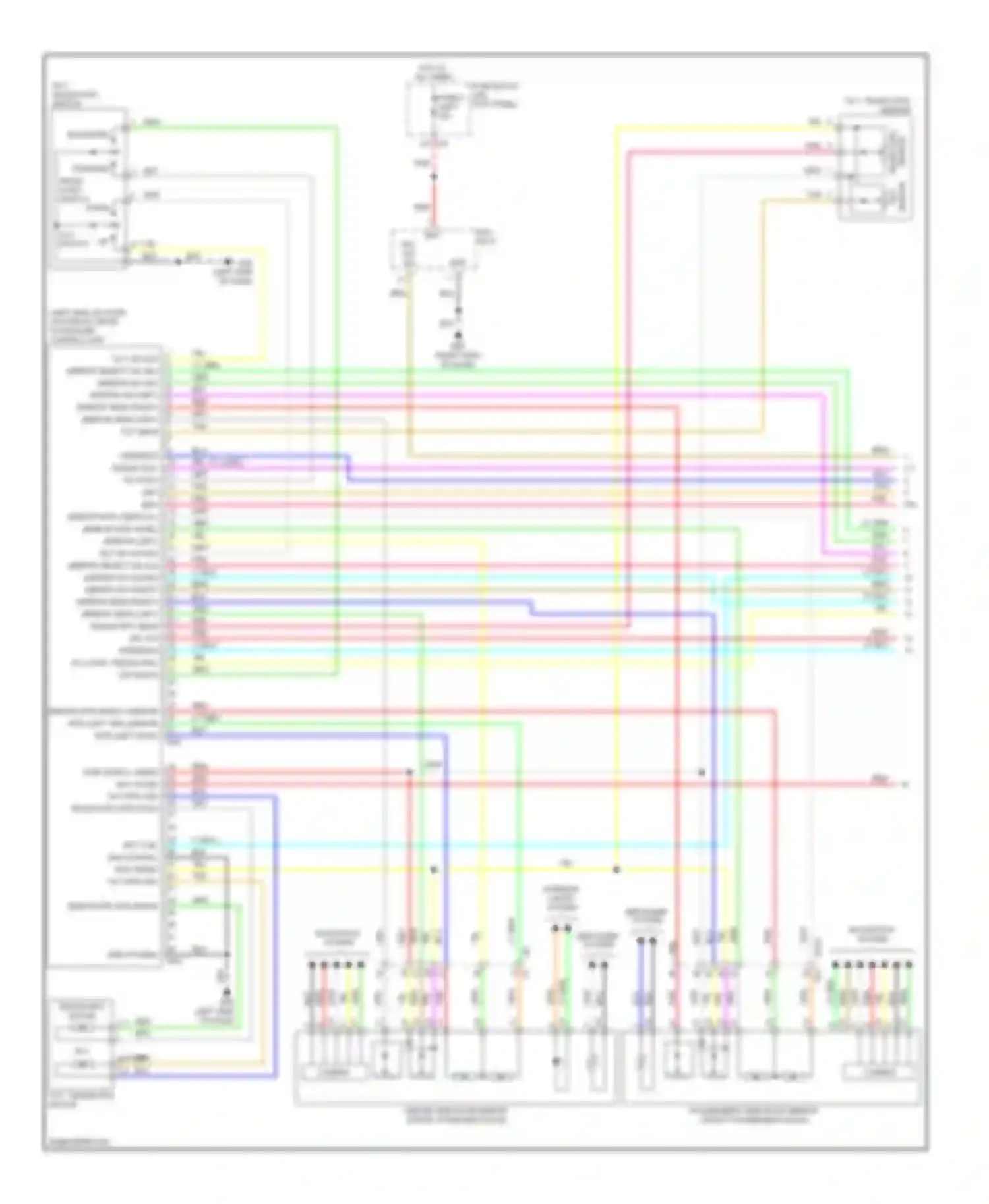 QX50 Infiniti I (2013-2015): Memory systems circuit (1 of 3)
