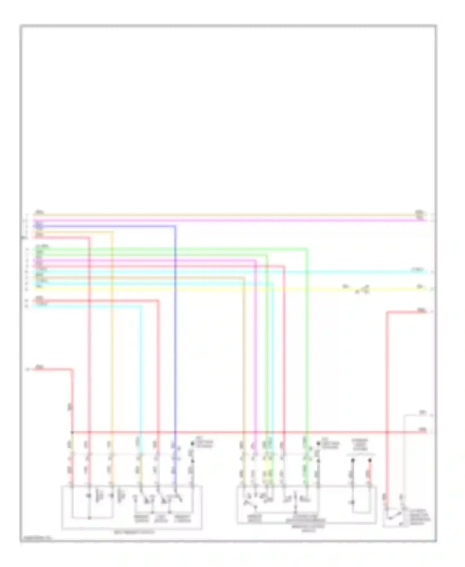 QX50 Infiniti I (2013-2015): Memory systems circuit (2 of 3)