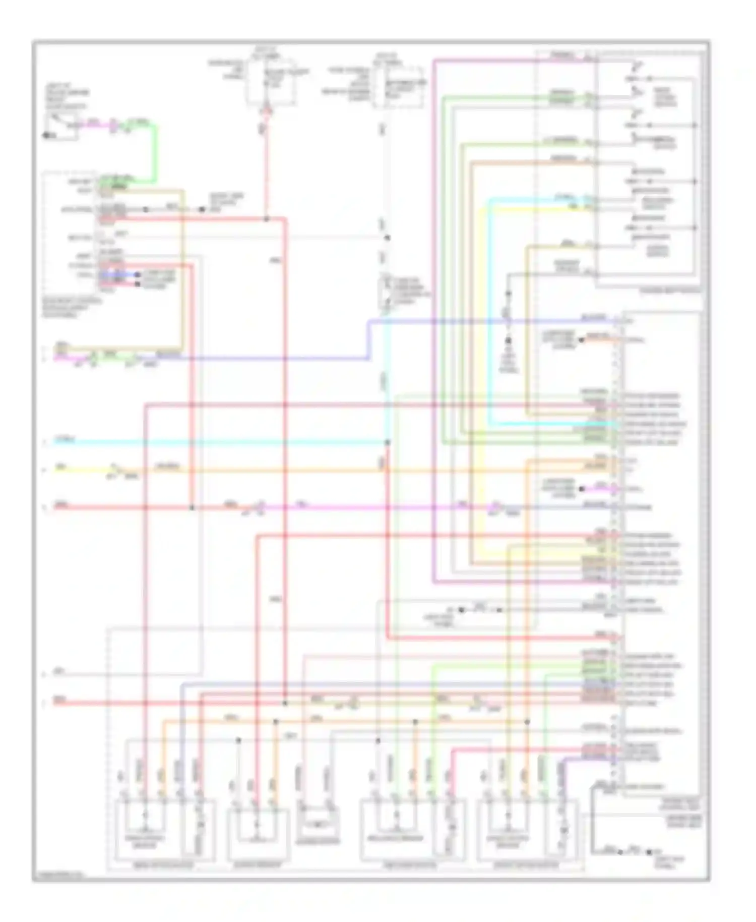 QX50 Infiniti I (2013-2015): Memory systems circuit (3 of 3)