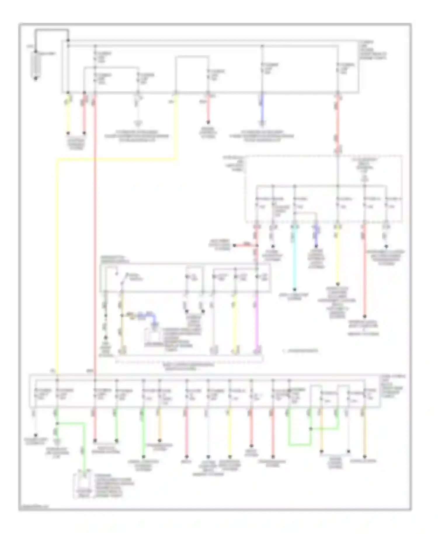 QX50 Infiniti I (2013-2015): Power distribution circuit (1 of 3)